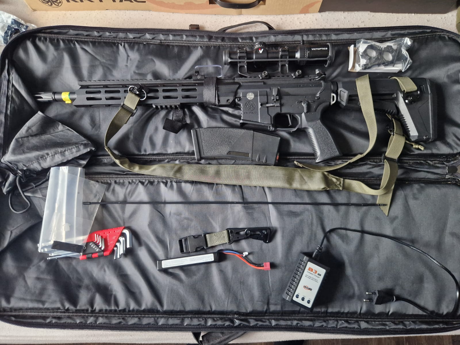 Krytac SPR Trident MK3 z dodatkowym szpejem.