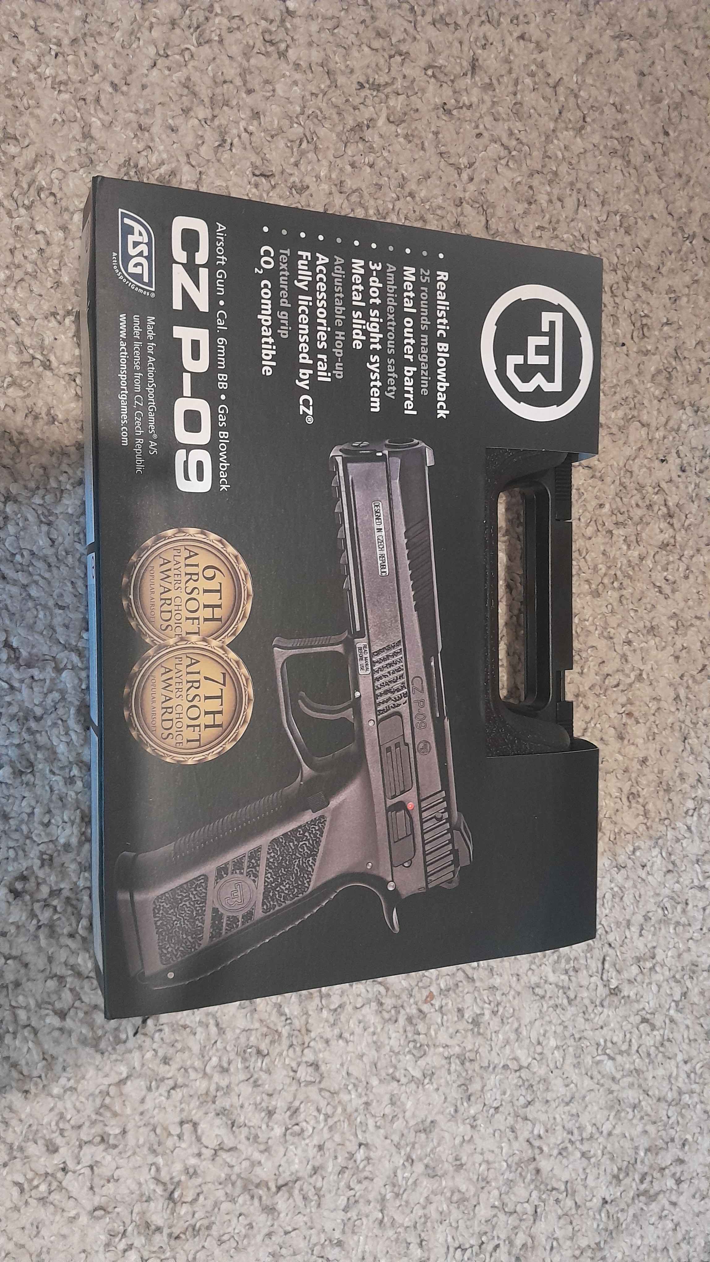 Pistolet ASG CZ P-09 Blow Back Green Gas