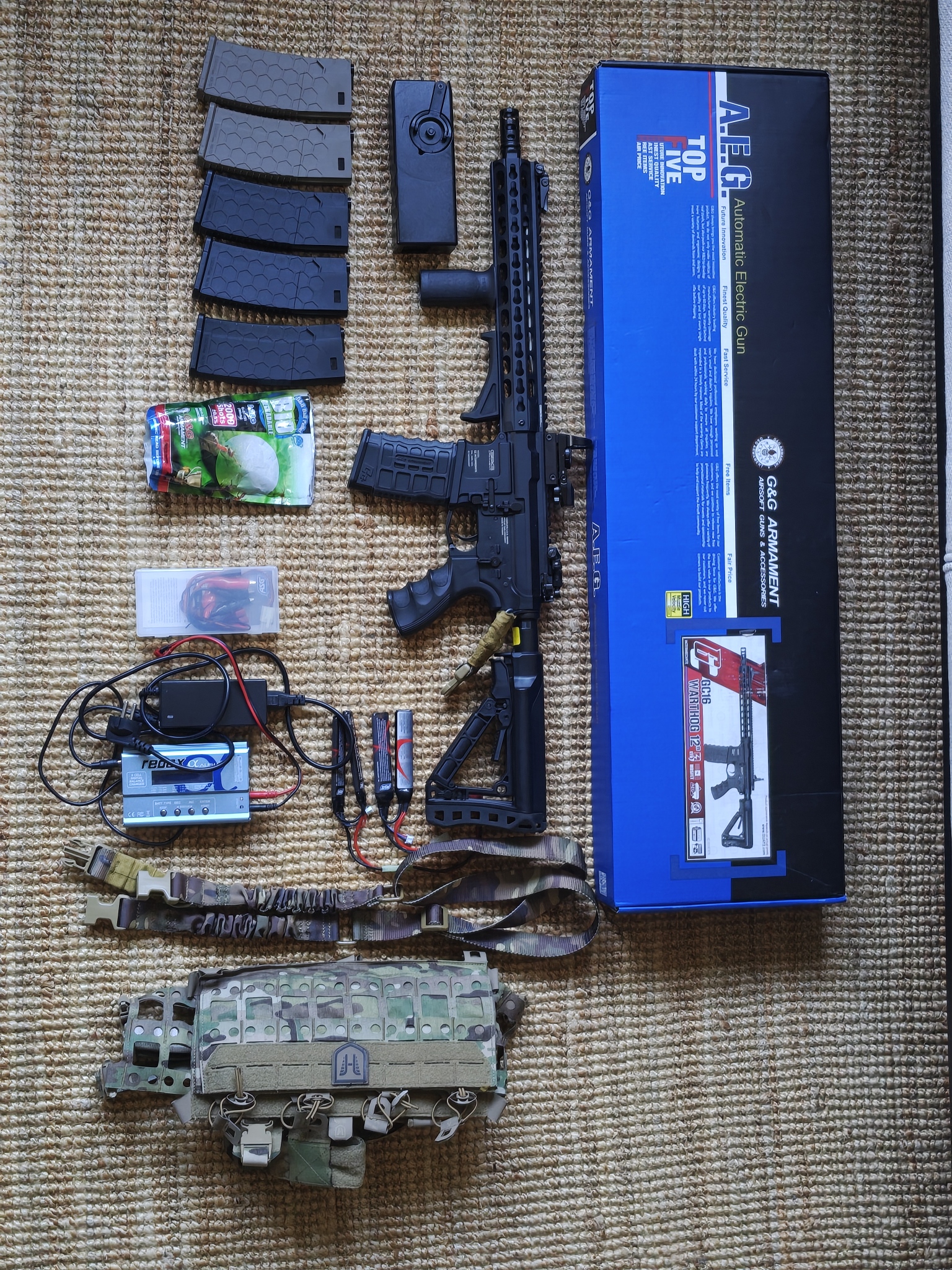 Airsoft G&G GC16 WARTHOG 12" - ZESTAW