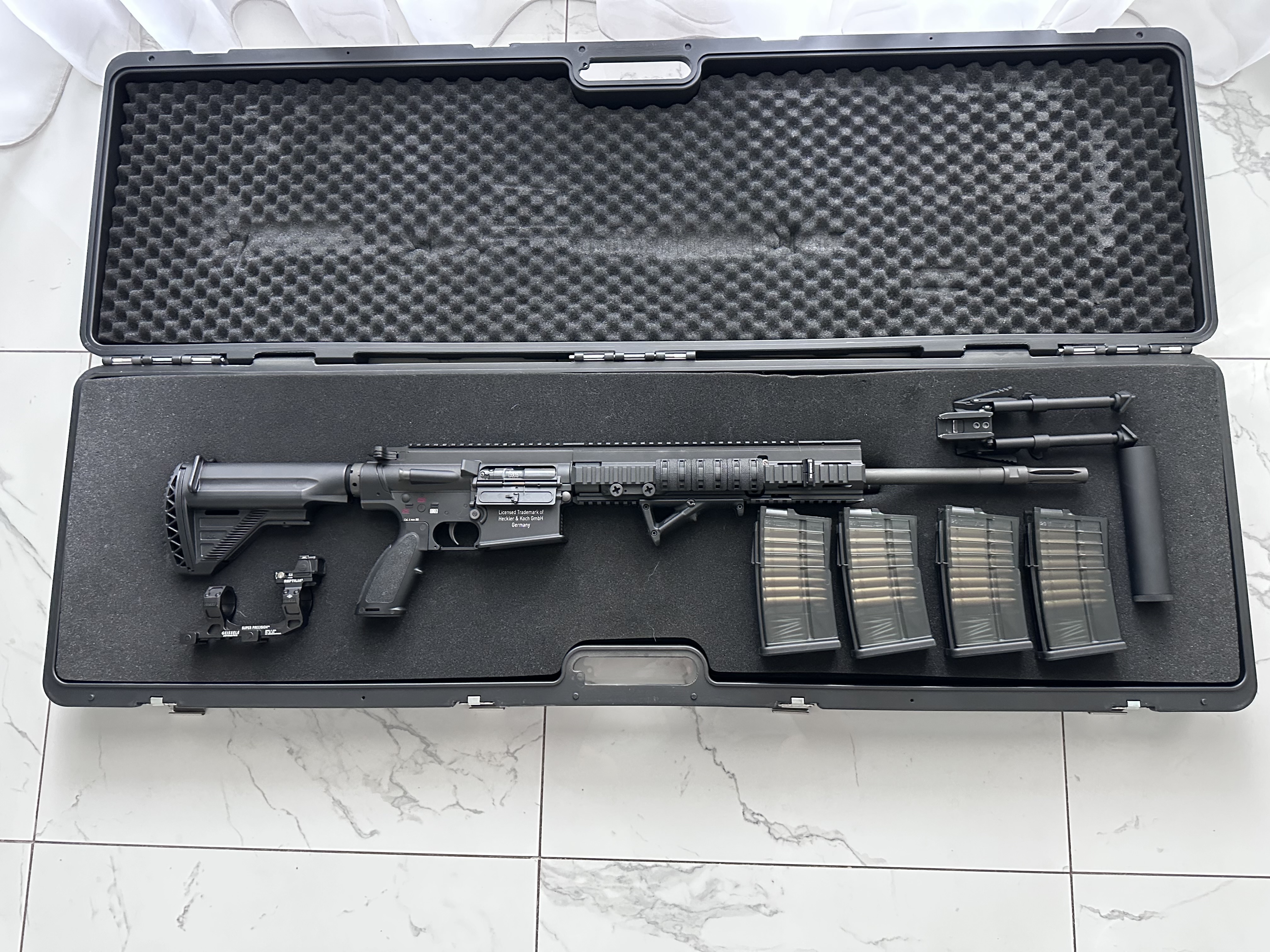 HK417 Sniper V2 Umarex/VFC HK Licensed + dodatki, nieużywany