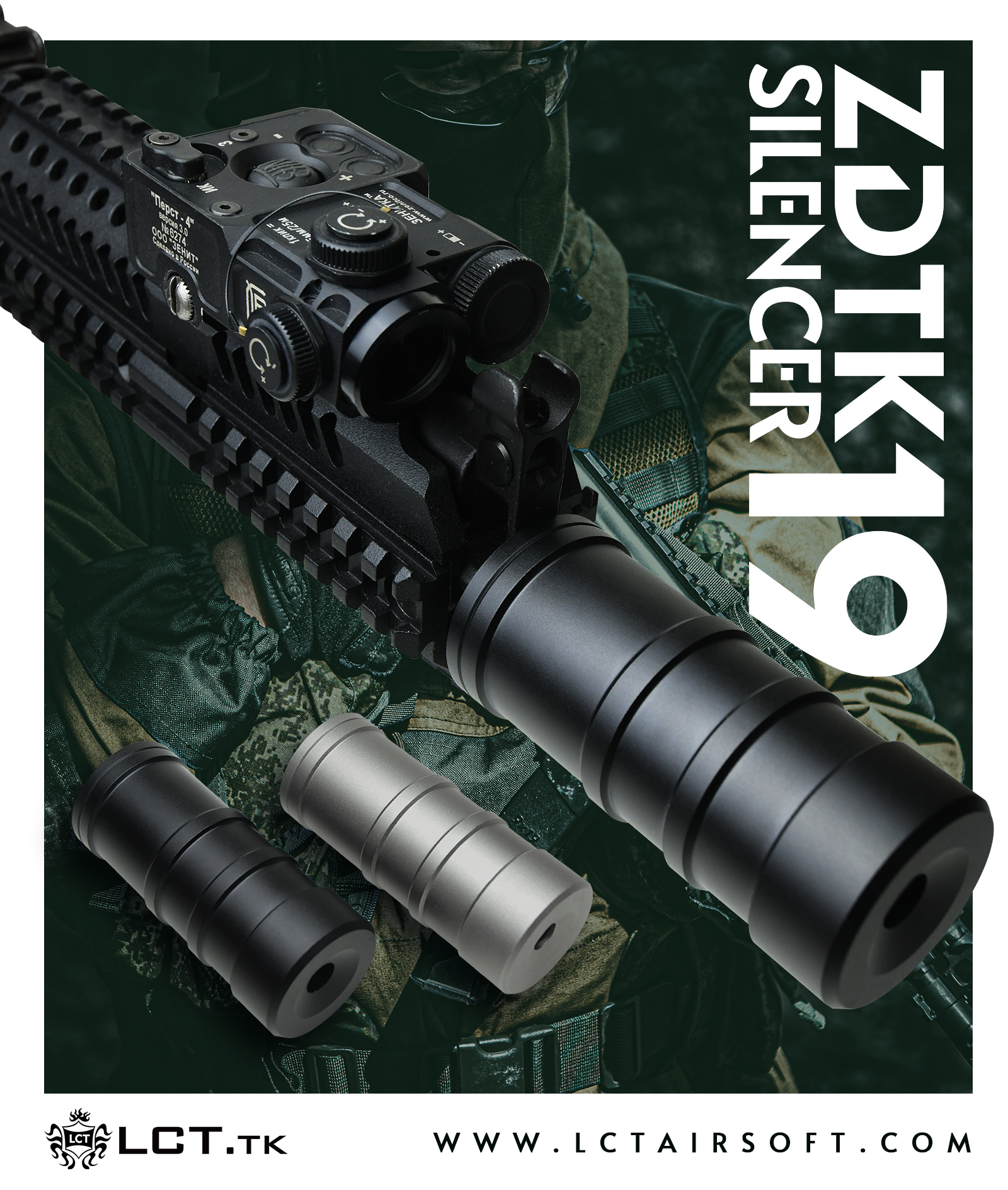PP-19-01 Z-Series suppressors replicas from LCT Airsoft