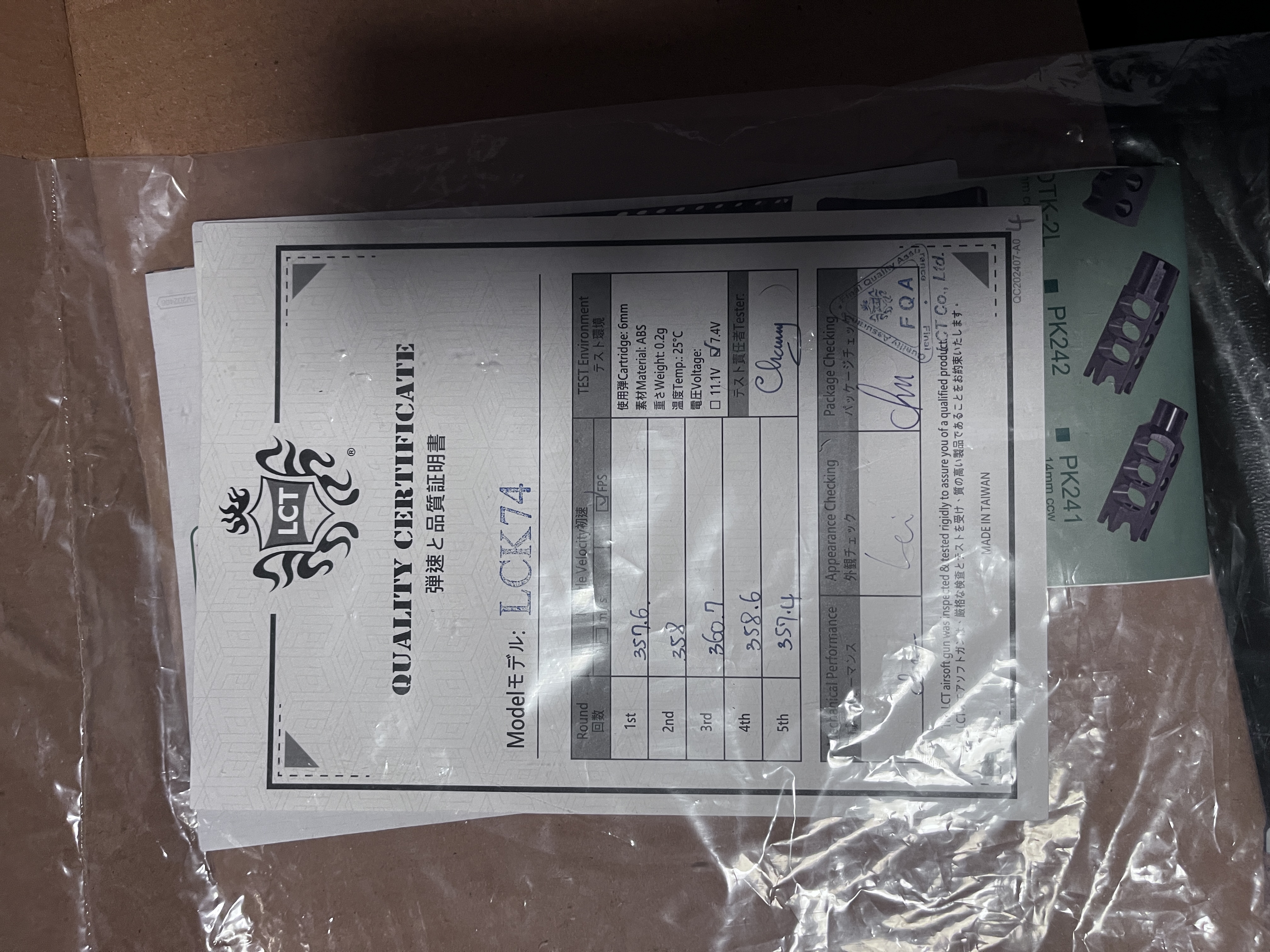 LCK74 AK74N LCT NOWY AK