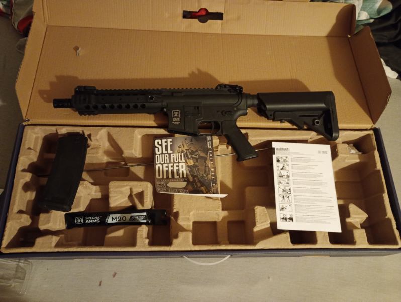 AEG Specna Arms SA-F01 Flex Gate X-ASR - Black + magazynek