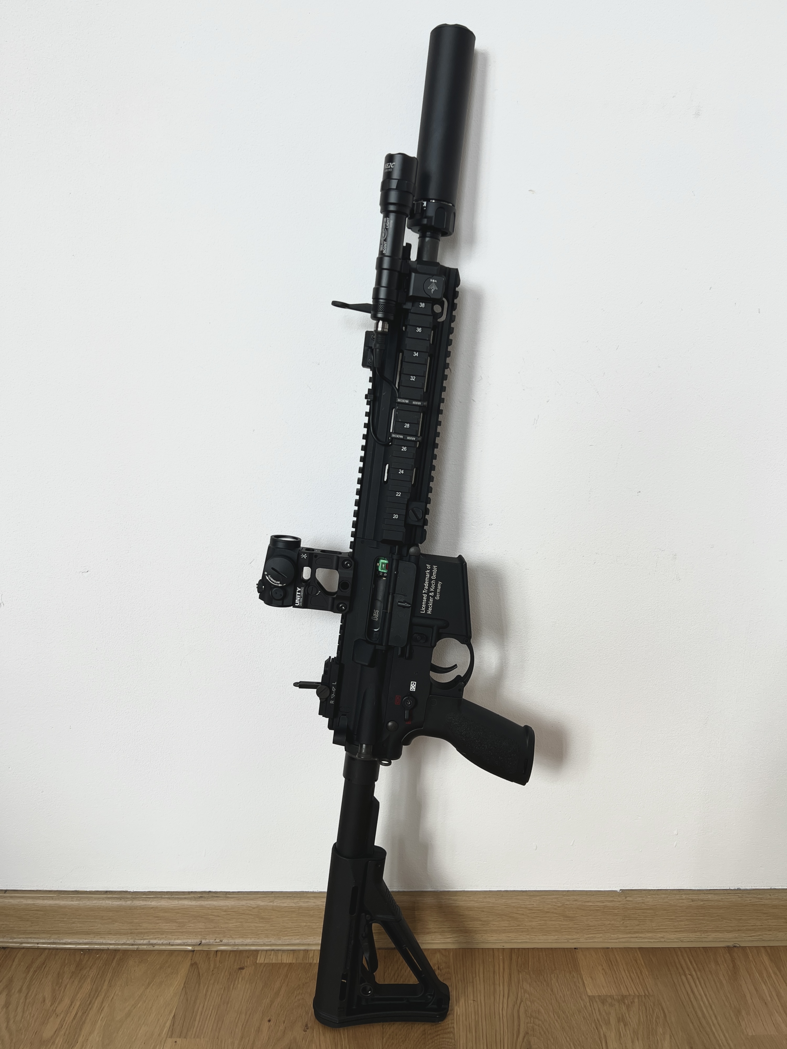 Kompletny zestaw dla bardzo wymagającego gracza / HK416 Ulat, Ferro, Haix, Wiley X, VFC, Perun, Begadi