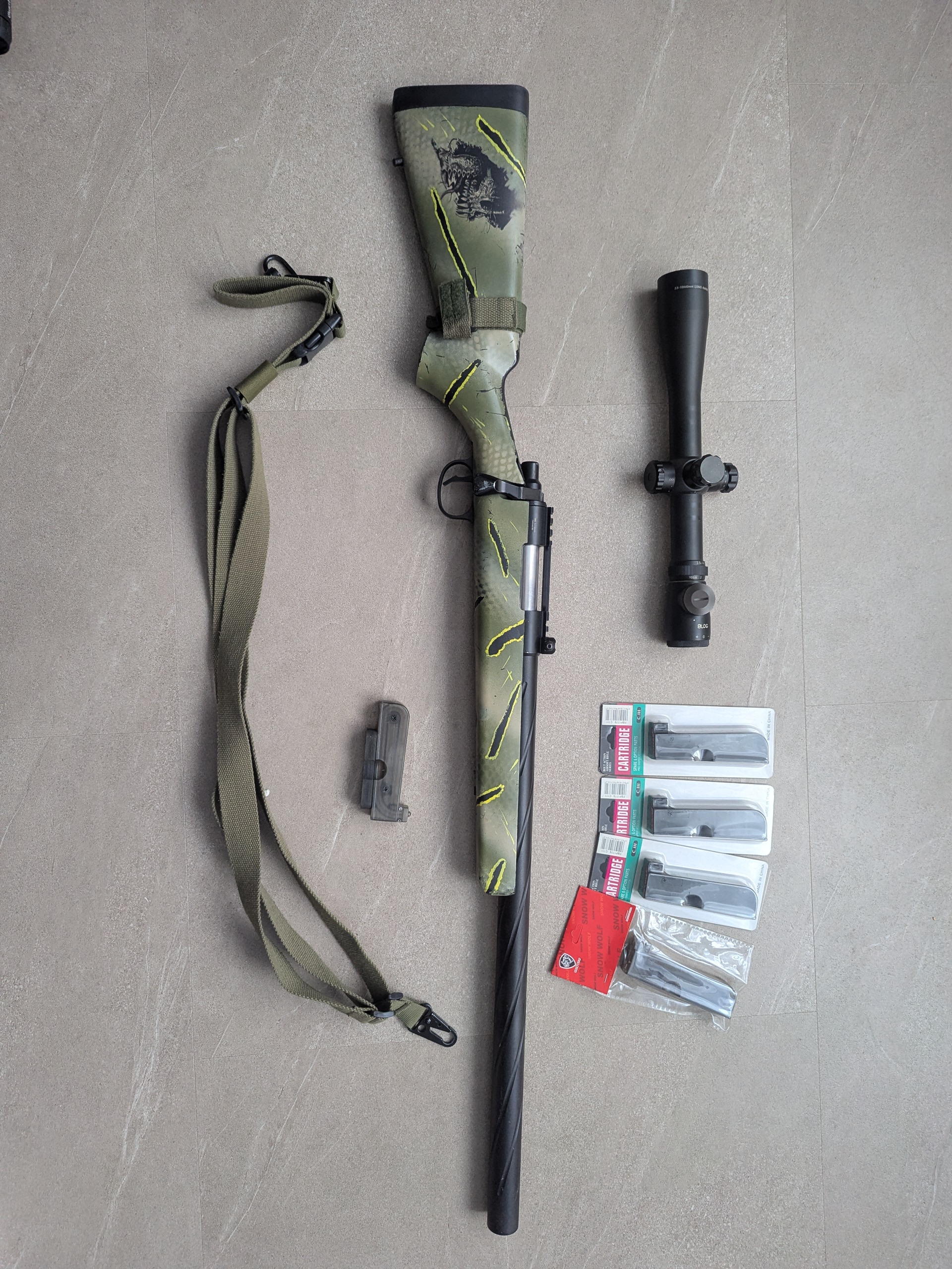 Snajperka ASG karabin Novritsch SSG10 tunning