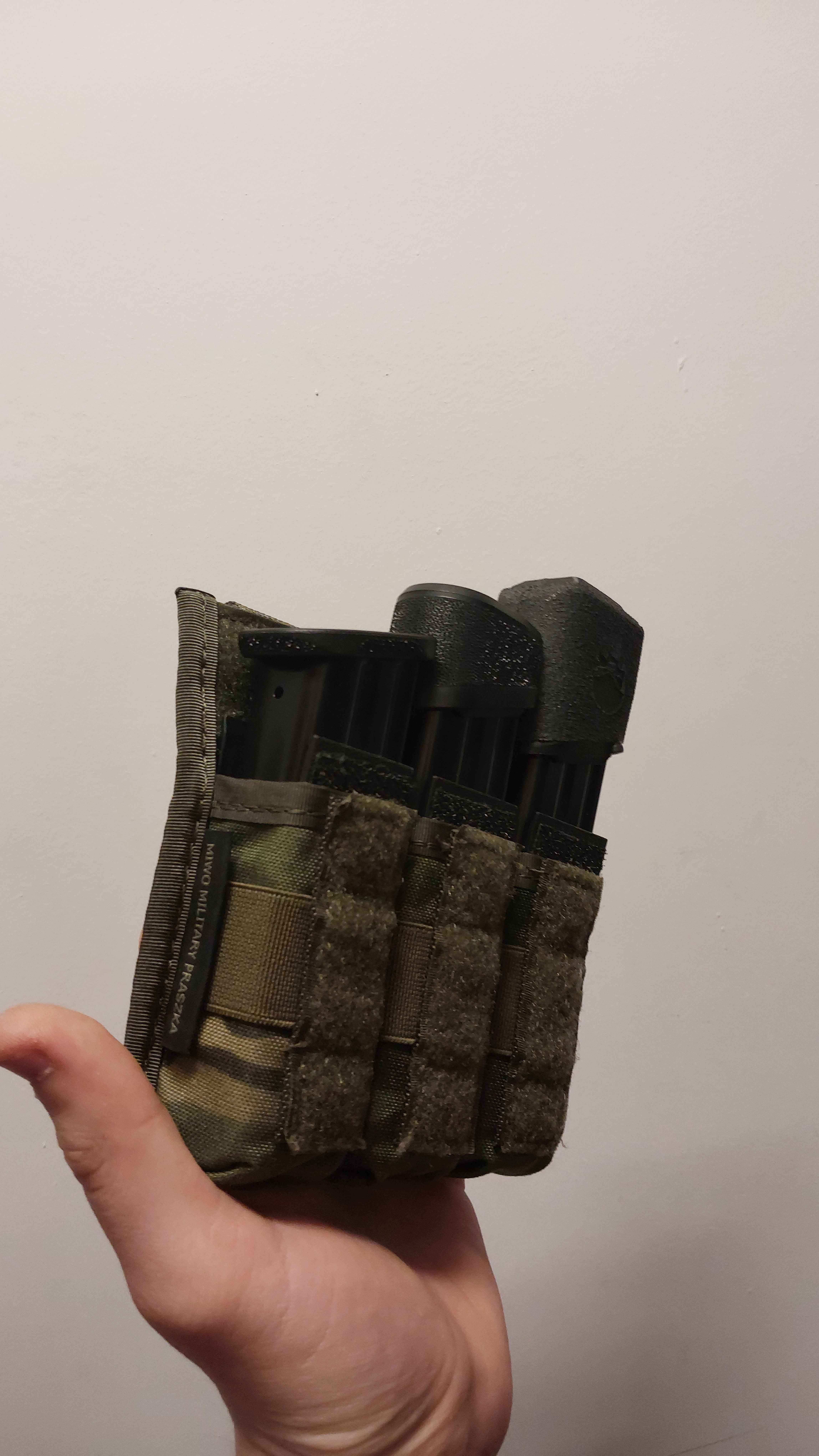 Ładownica MIWO FAST FLAP CQB magazynki 3x pistoletowe / SMG / PM MultiCam Tropic z wkładkami kydex Cordura