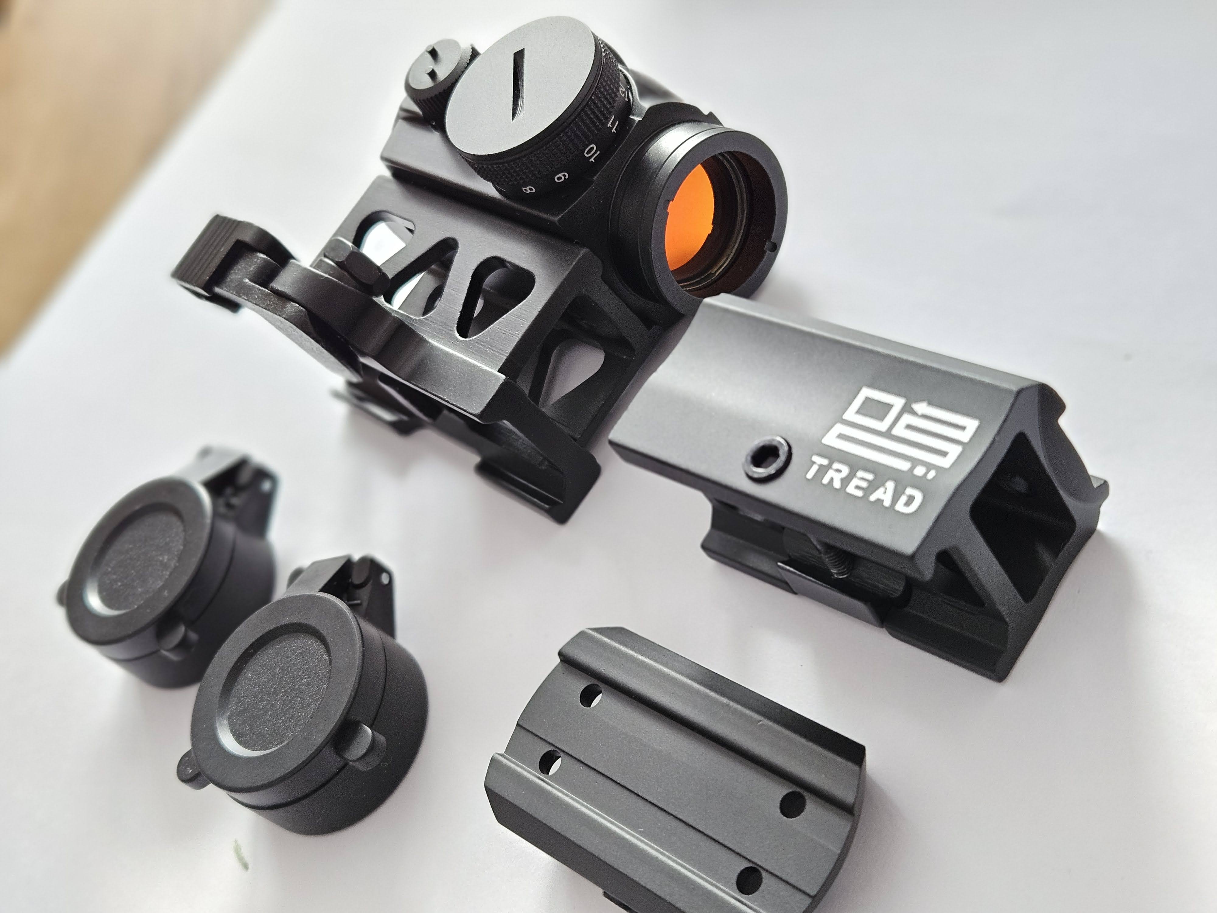 Kolimator AIM-O Aimpoint micro T1 replika, różne montaże wysoki, niski, QD