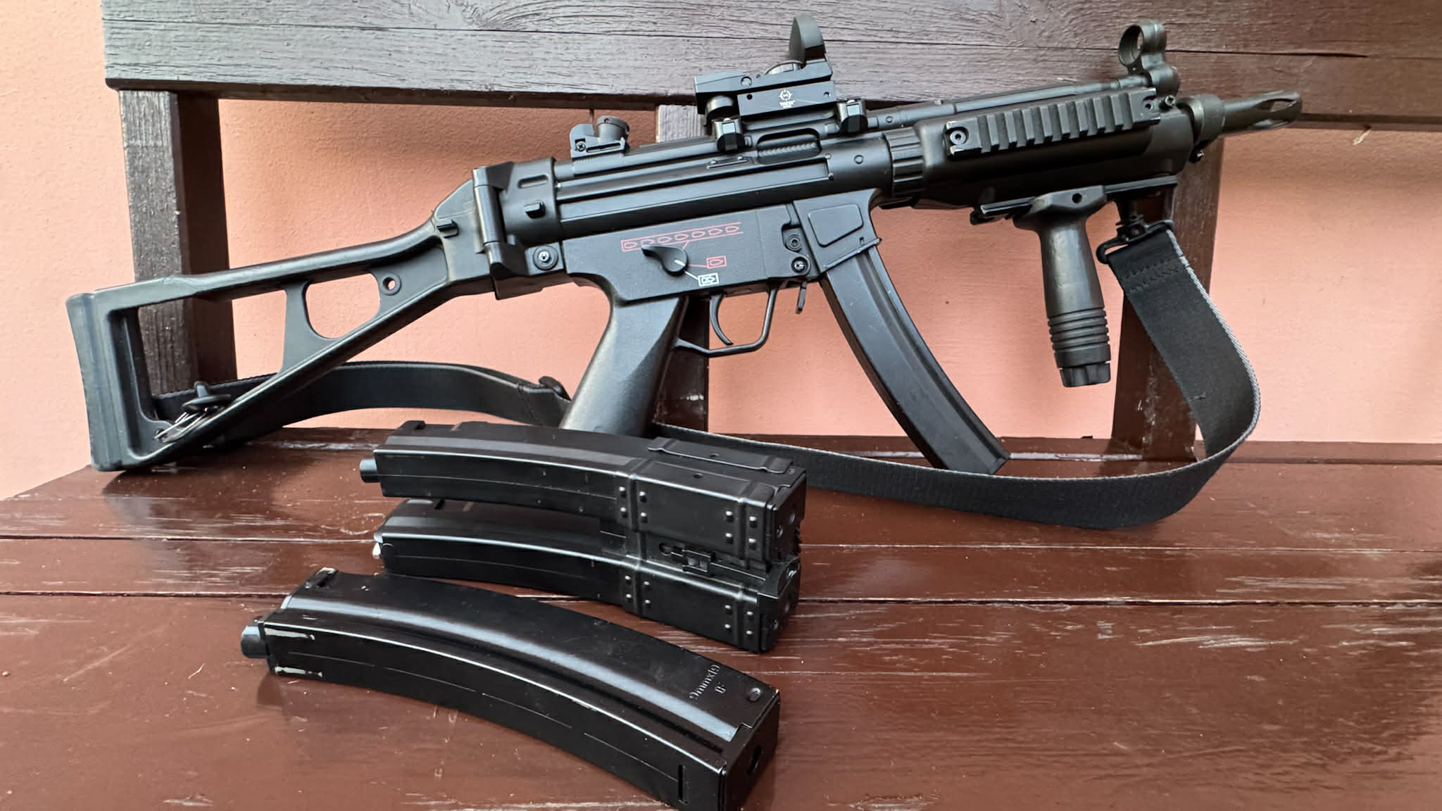 replika MP5 A5 Cyma (CM.041) – Full Metal + dodatki