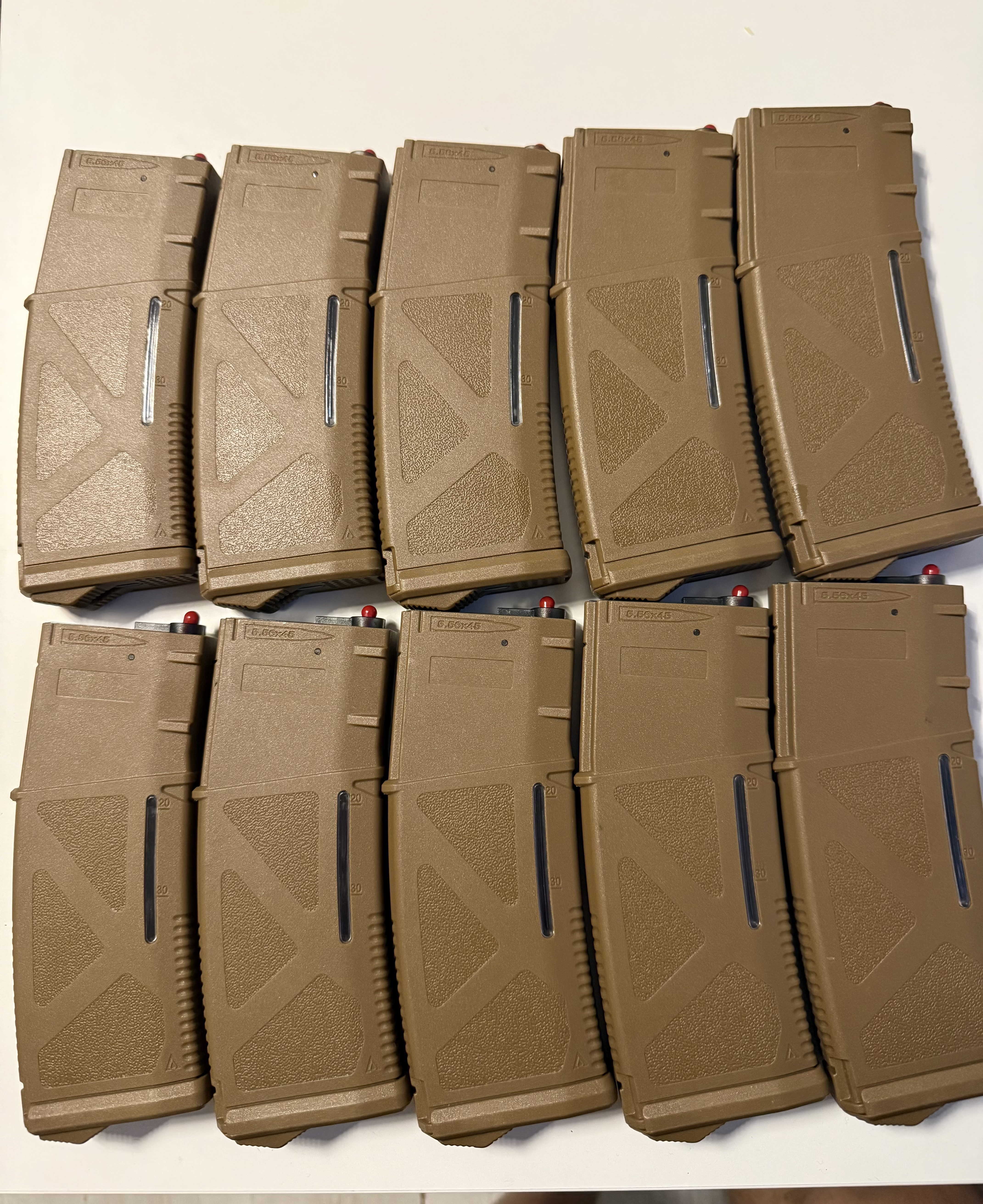 10x magazynki Mid-cap 130/30 kulek Arcturus m4/m16/ar15 tan