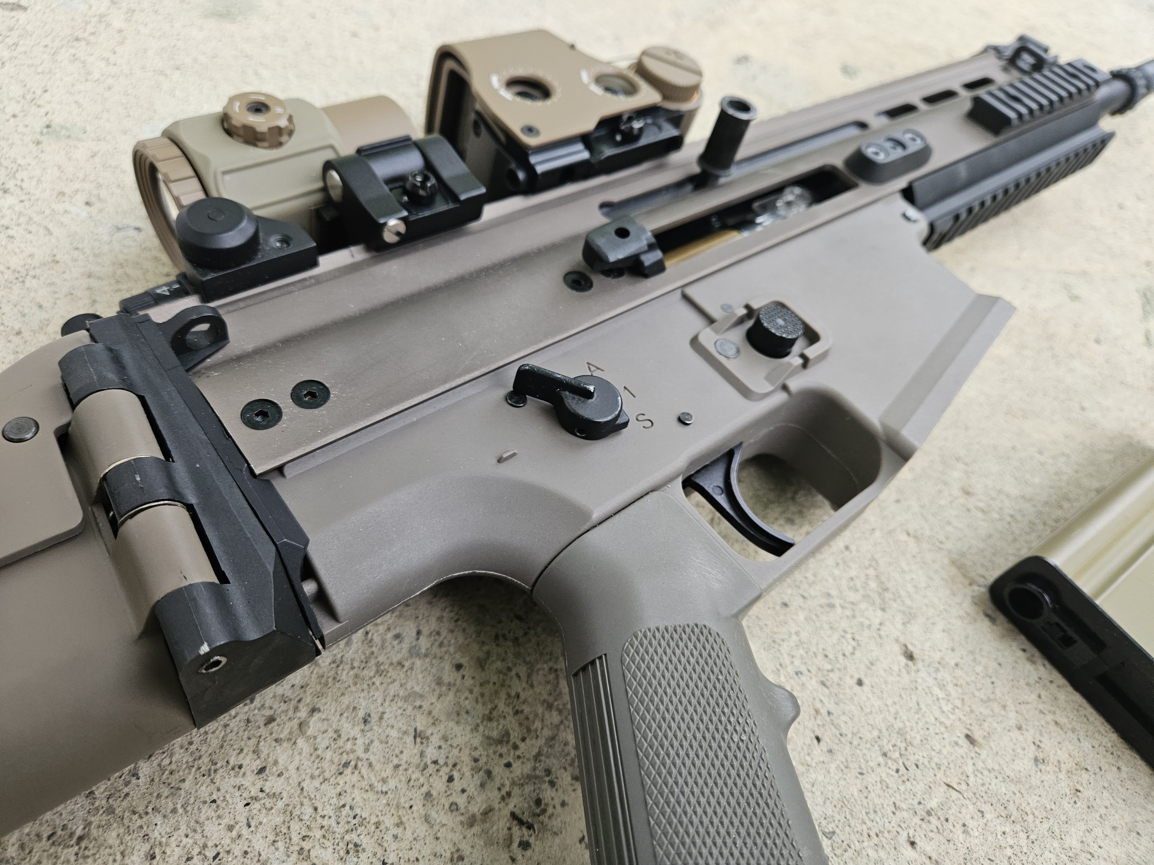 SCAR H 415fps stan bdb z Lipo 11,1V