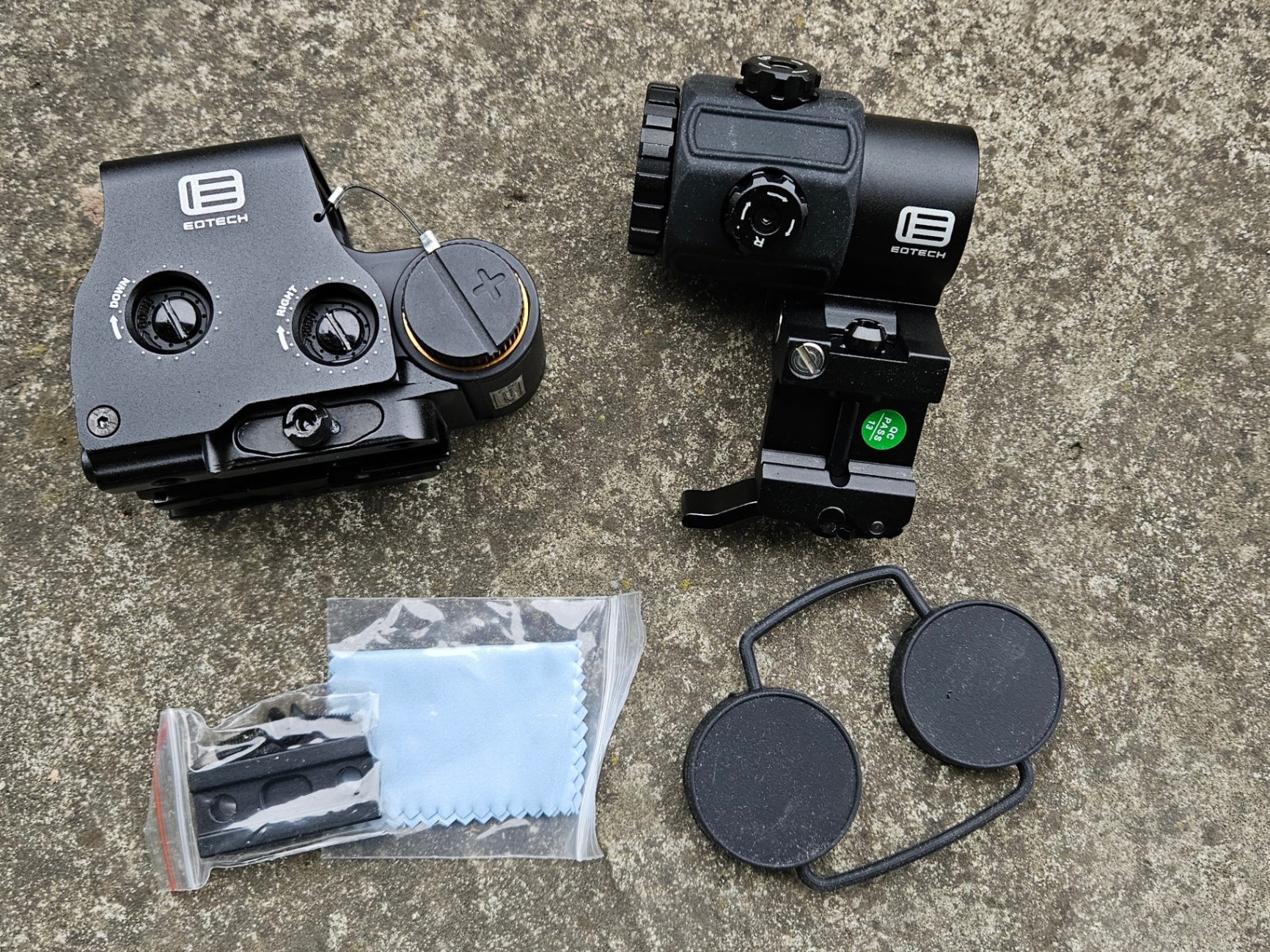 Replika Eotech ET558 + magnifier G43 oznaczenia stand bdb