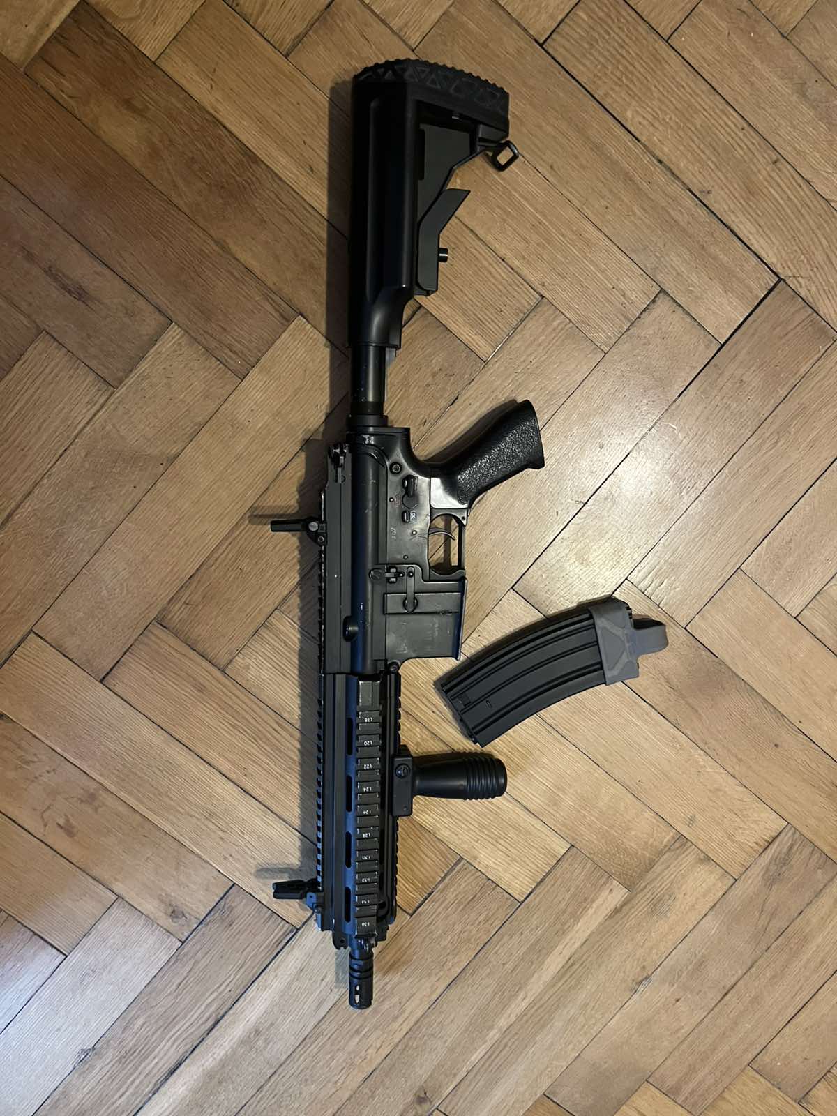 Sprzedam replikę ASG HK416 JG (Full Metal, GB Cyma, szybka wymiana sprężyny)