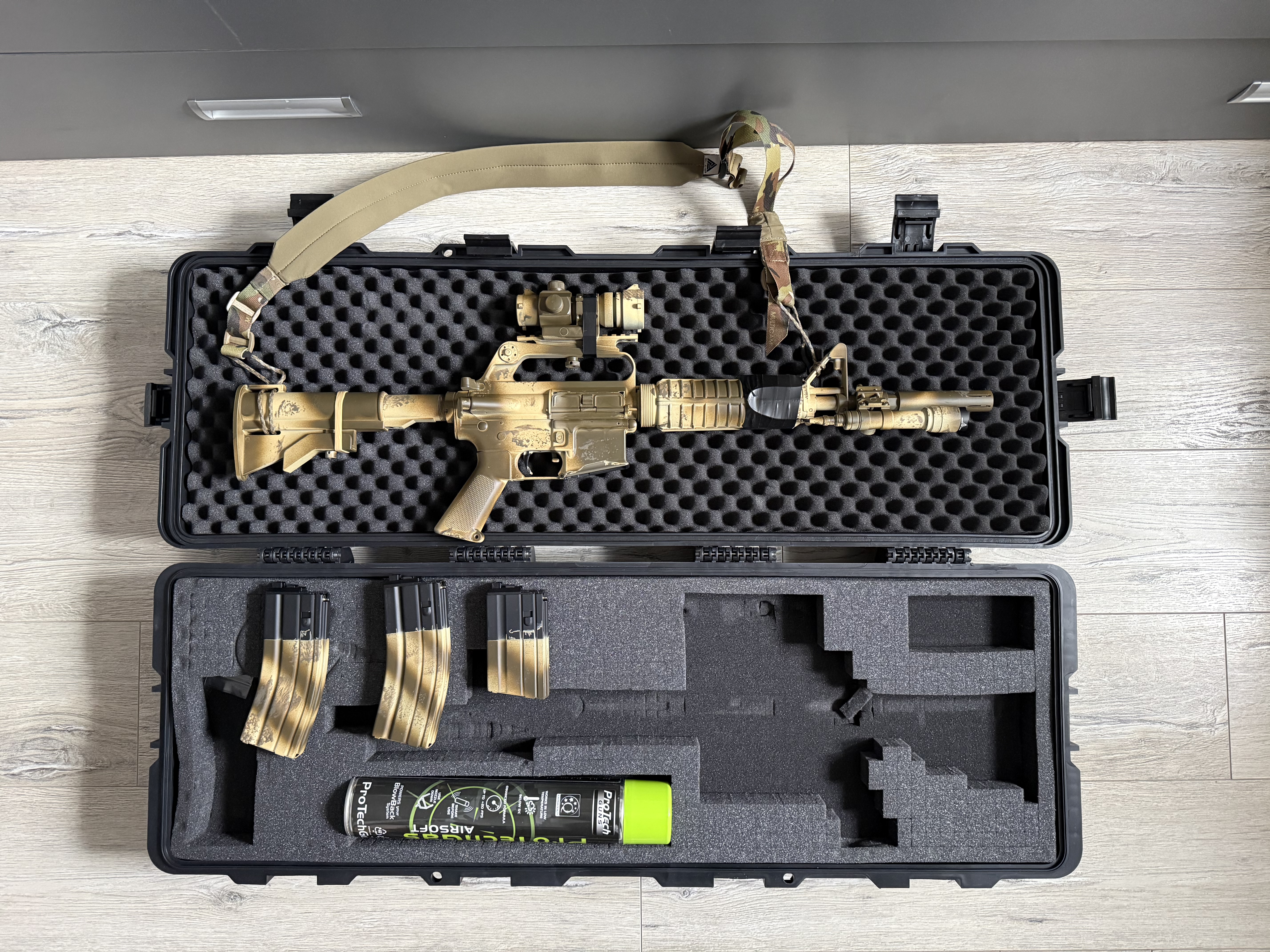 WE xm177 v3 green gas gbb