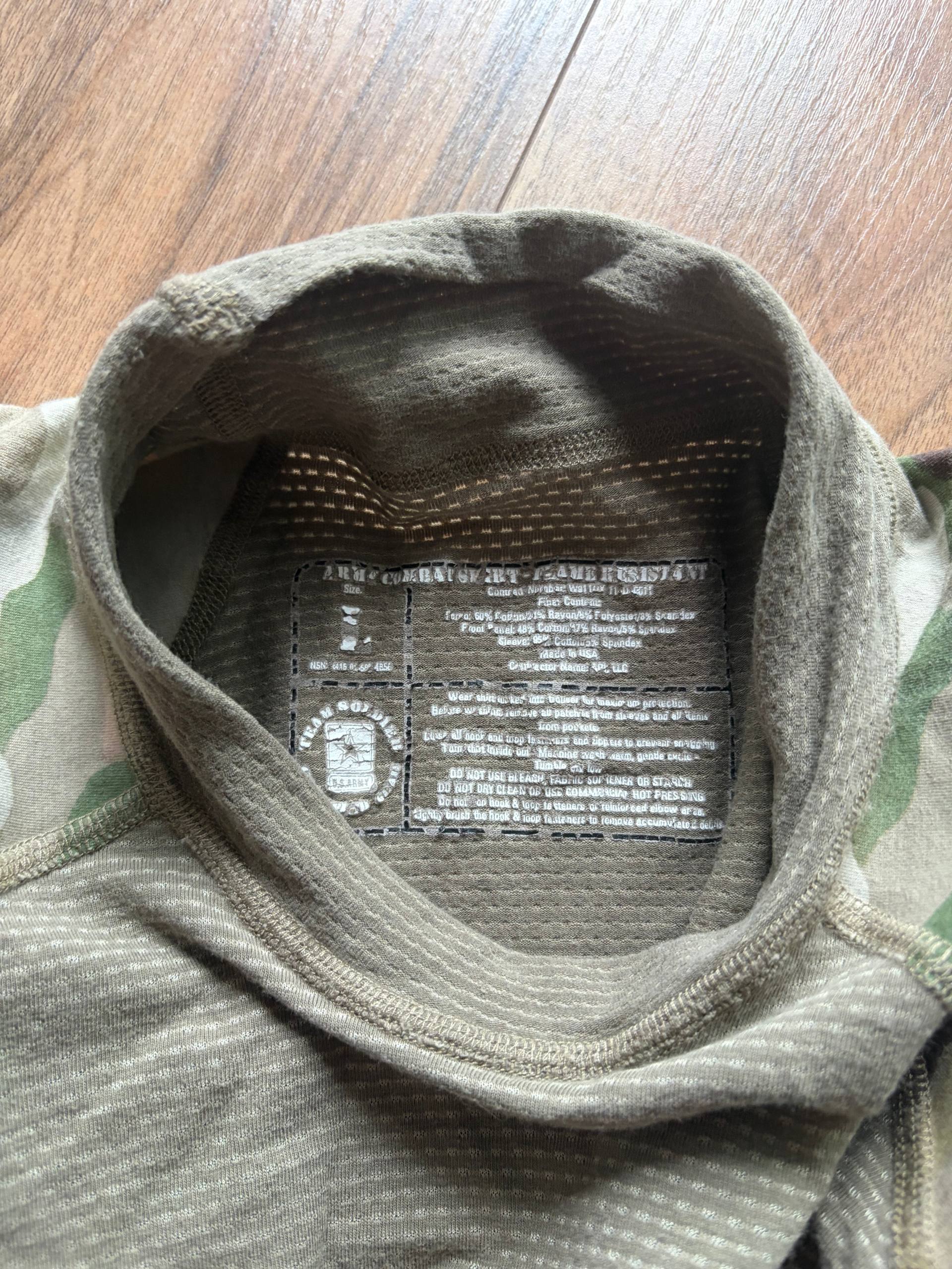 Massif non‑flammable combat shirt multicam