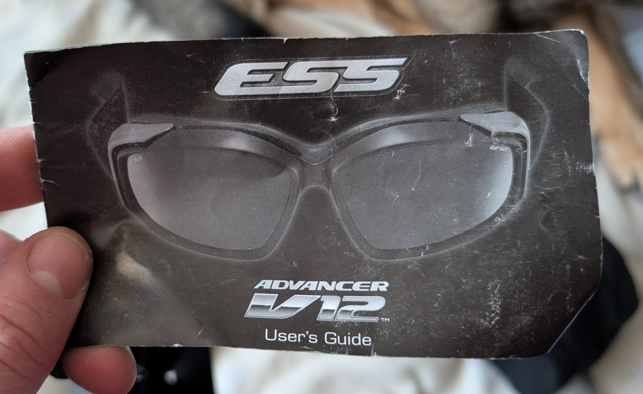 Gogle Balistyczne US Army ESS ADVANCER V12 + Zestaw Szybek Oryginał