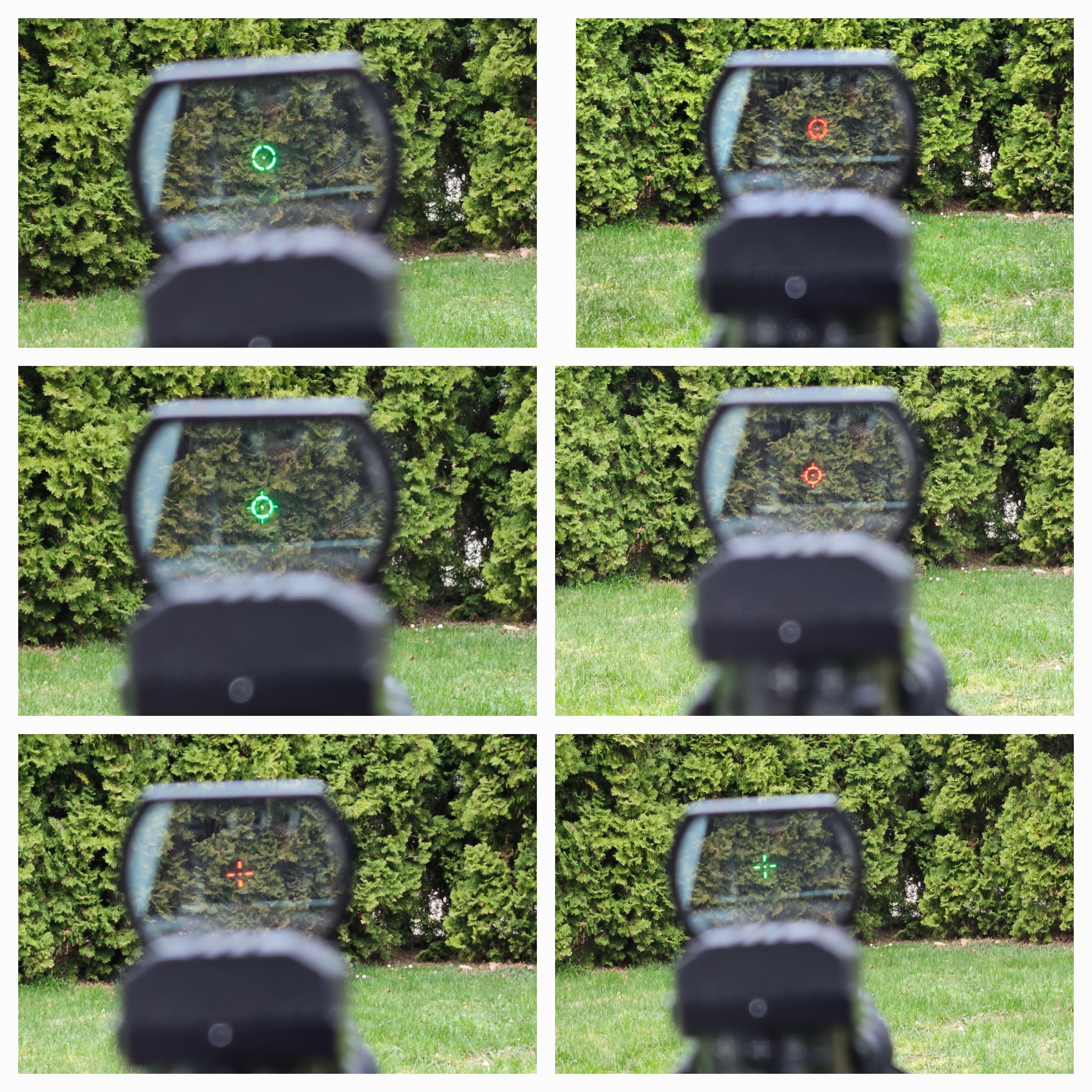 Kolimator otwarty 4 punkty celownicze