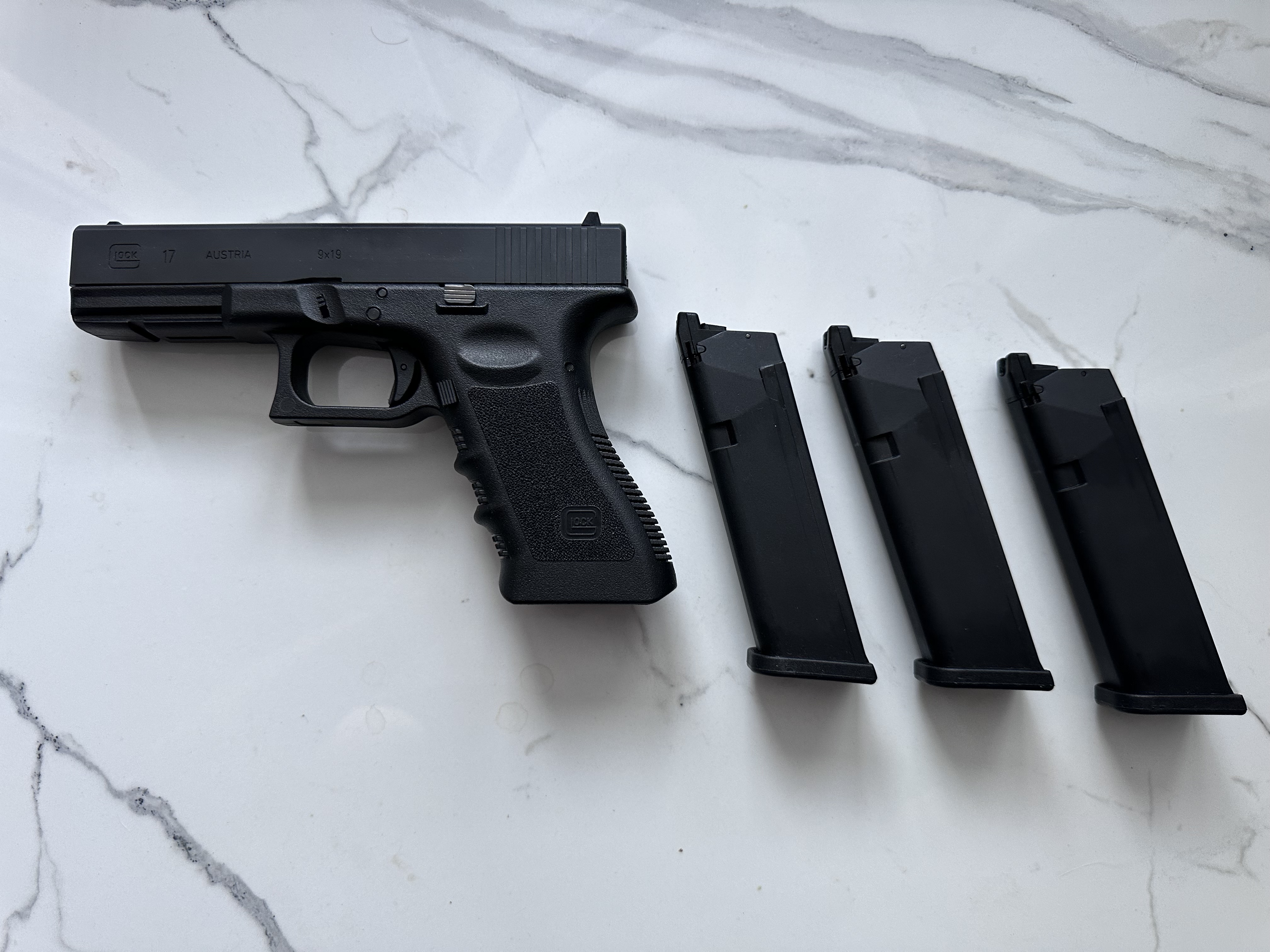 Glock 17 Gen3 GHK Steel Slide Umarex GBB, nieużywany, 3 magazynki