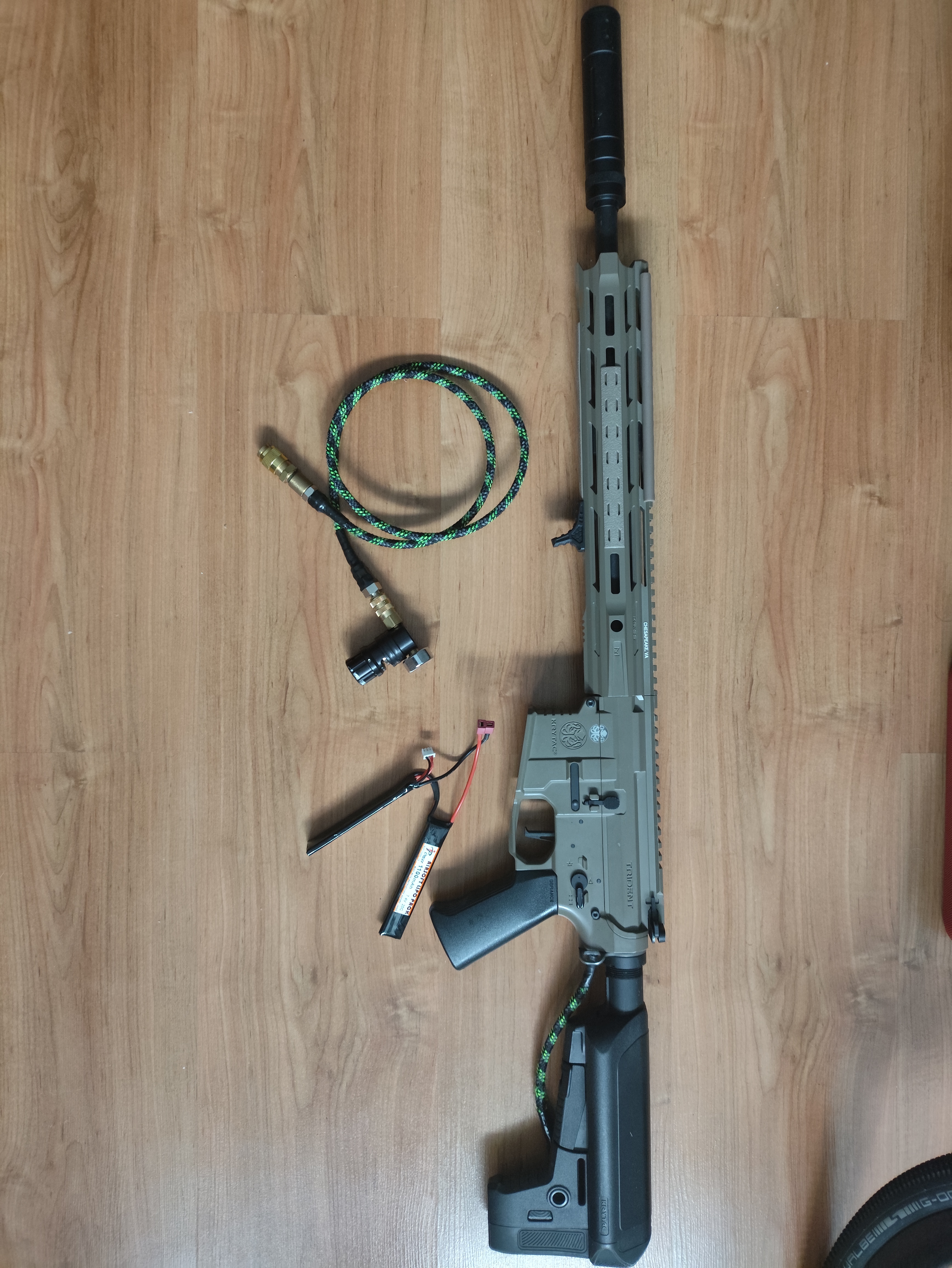 Krytac SPR-M HPA  zamiana na AR-15 AEG