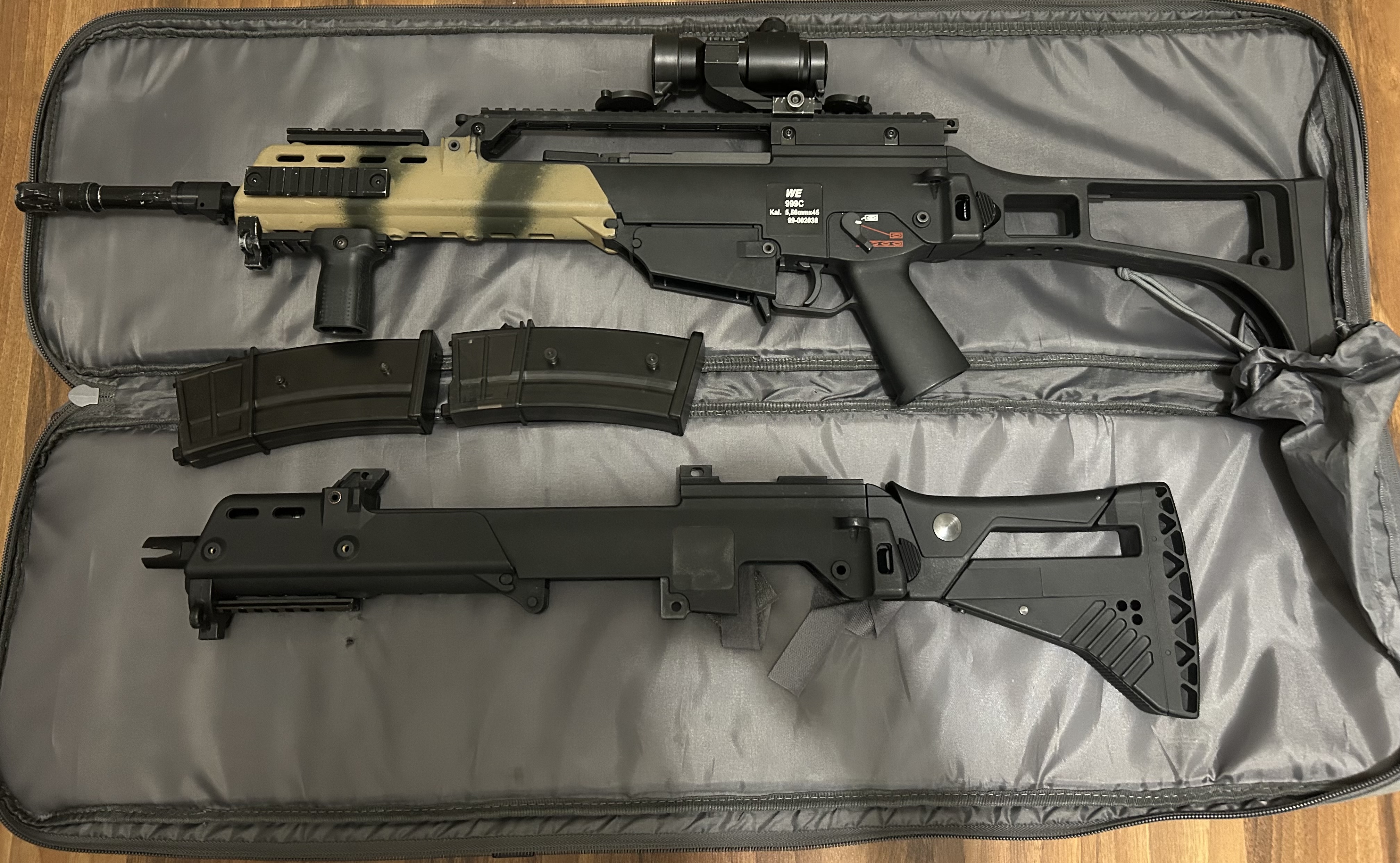 Replika g36k WE GBBR tuning NPAS plus body g36c