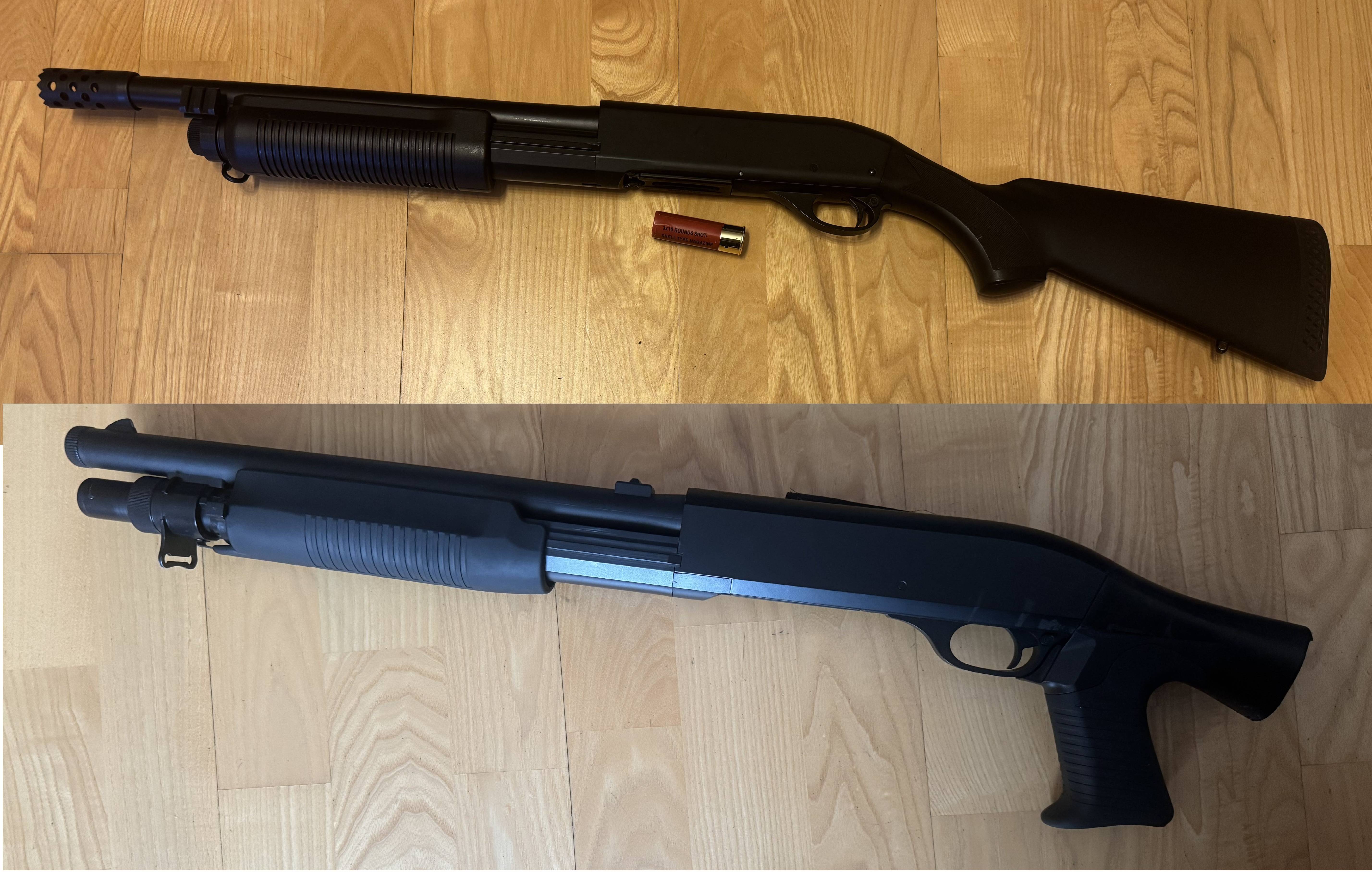 cm.350m trzystrzałowa pompka sprężynowa od cymy metalowa + druga na części