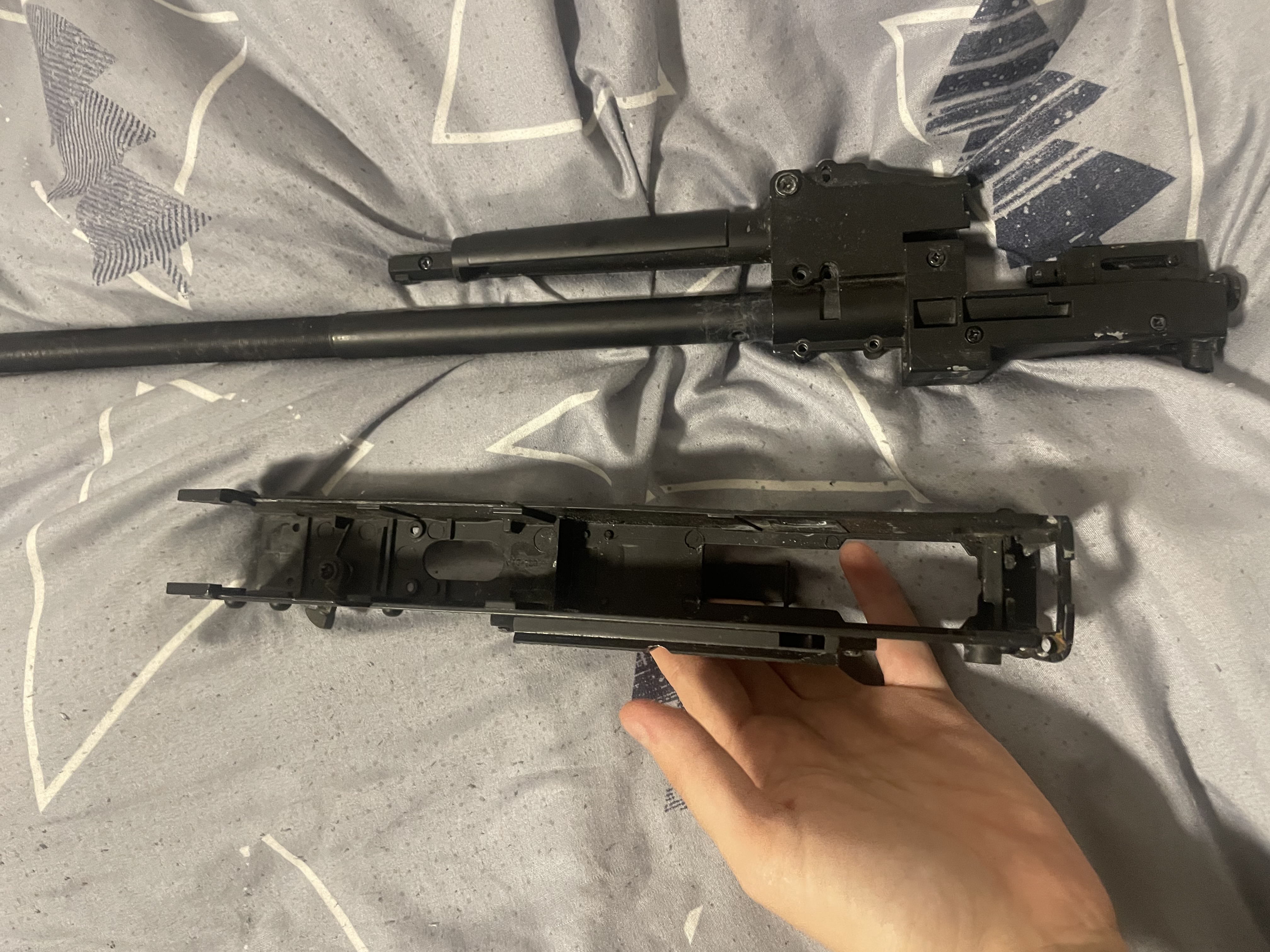 Części do repliki AK / lever-action / projekt – korpus, lufa, komora