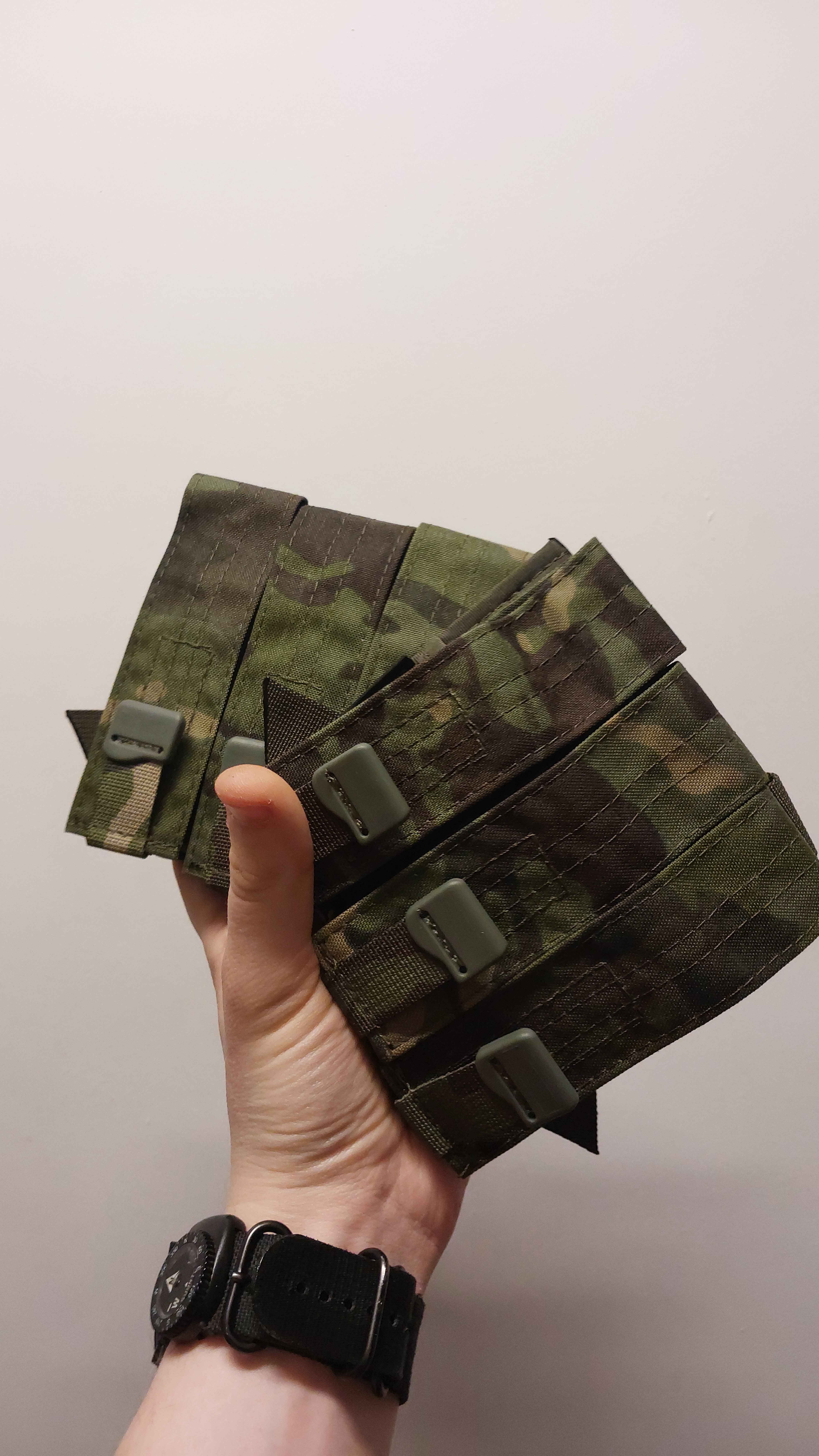 Ładownica MIWO FAST FLAP CQB magazynki 3x pistoletowe / SMG / PM MultiCam Tropic z wkładkami kydex Cordura