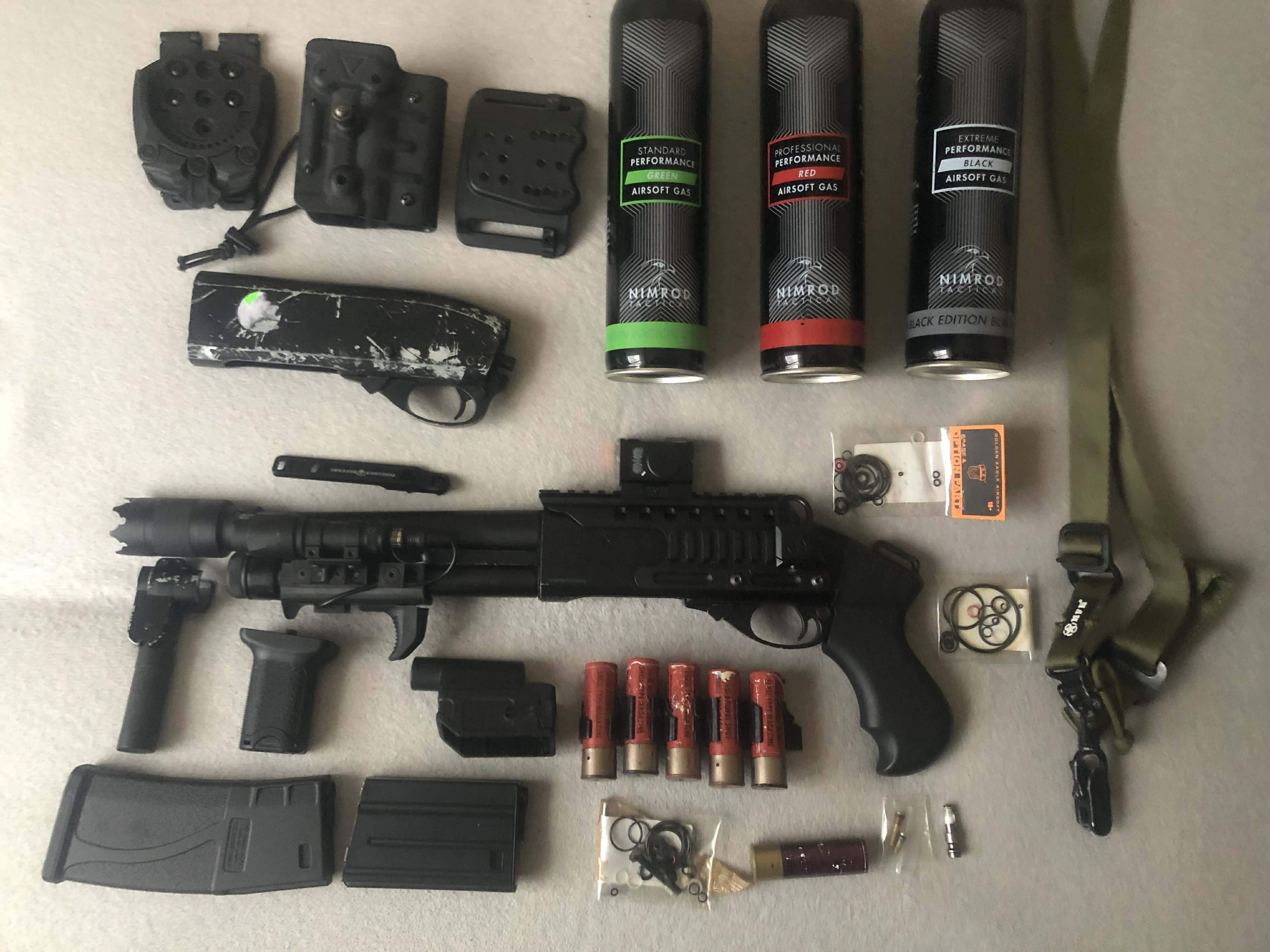 Zestaw M870 Breacher Greengas + HPA Endgame Set