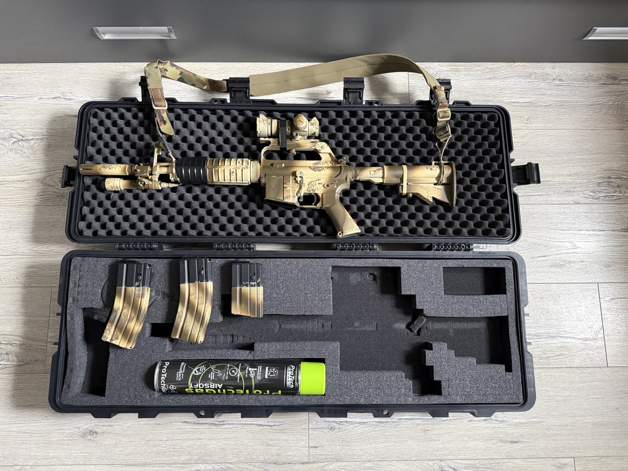 WE xm177 v3 green gas gbb