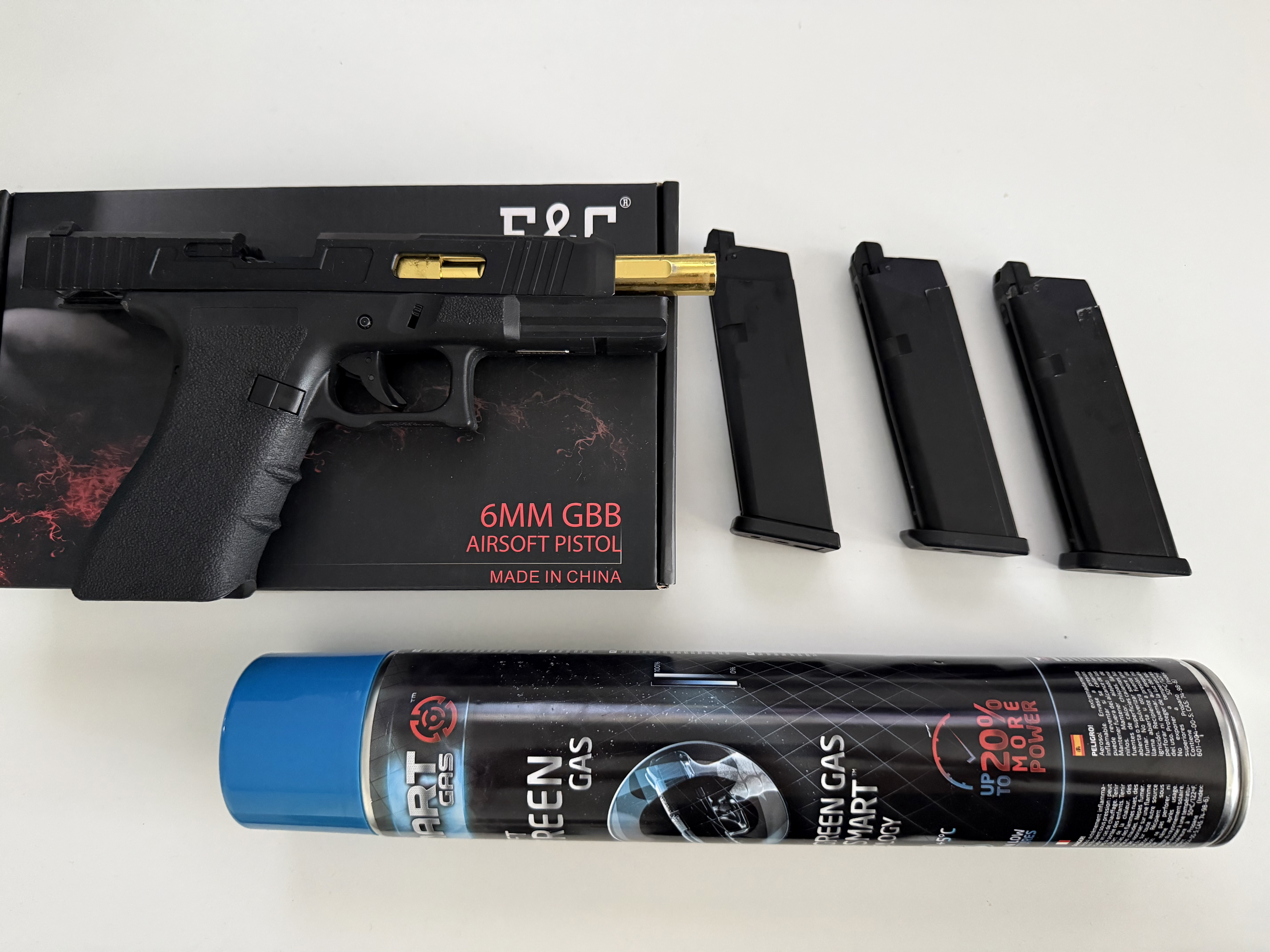 Glock 3mag green Gass 1j East & Crane
