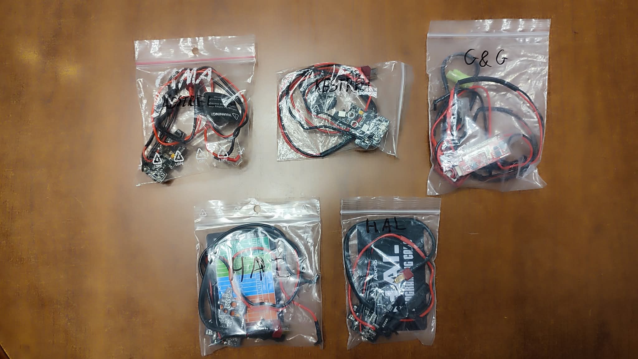 2x HAL, 2x Kestrel, G&G ETU