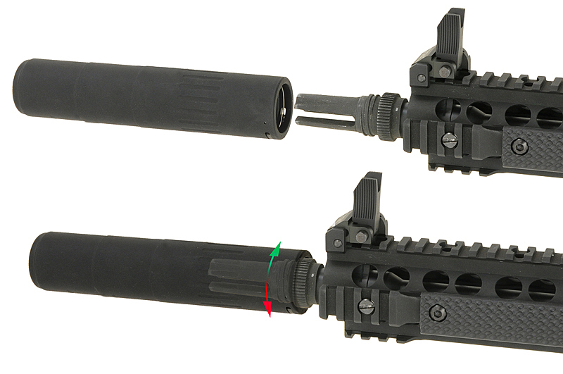 KUPIĘ Tłumik AAC M4 2000 wraz z tłumikiem płomienia