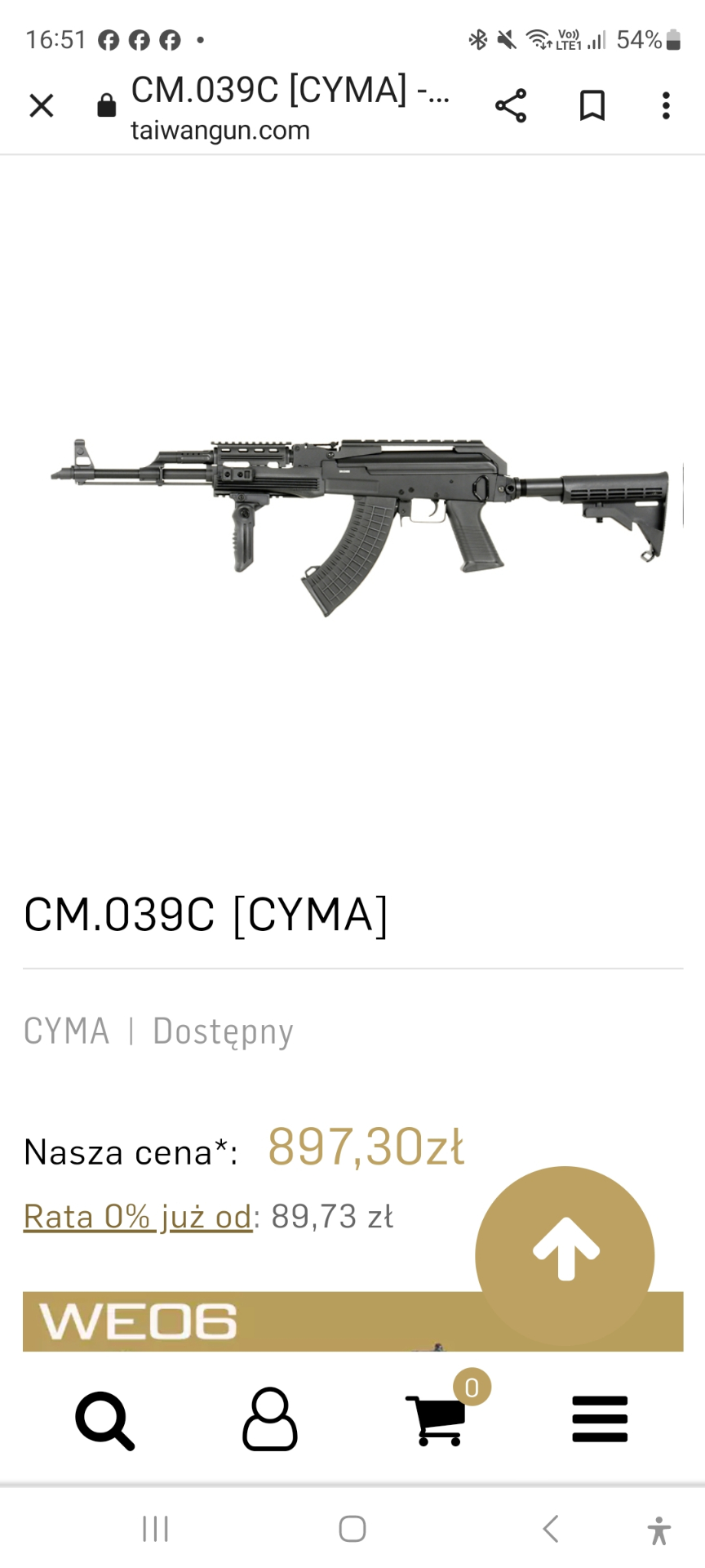 Replika ak karabinek CM.039C marka cyma.