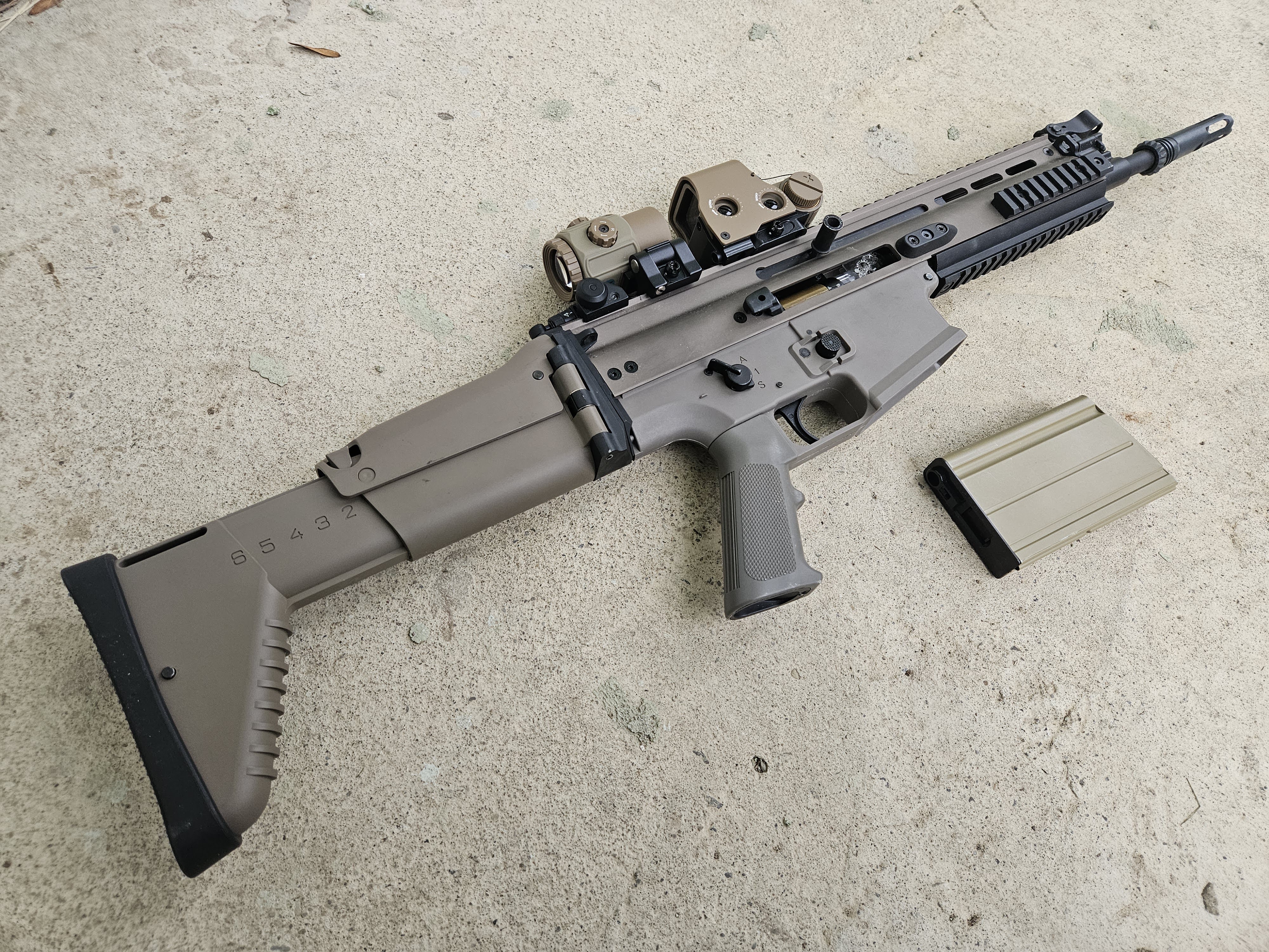 SCAR H 415fps stan bdb z Lipo 11,1V