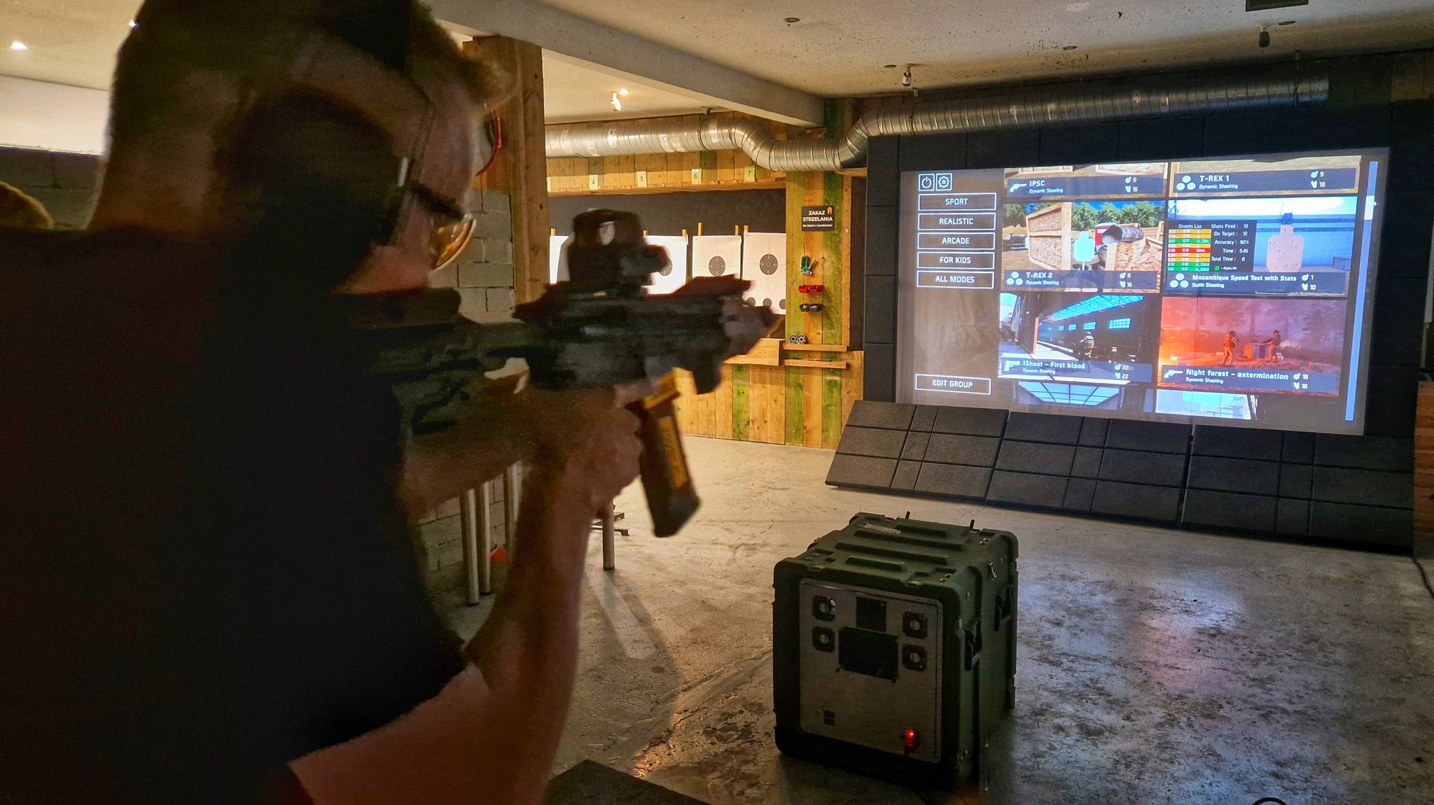 An interactive shooting range in Świdnik