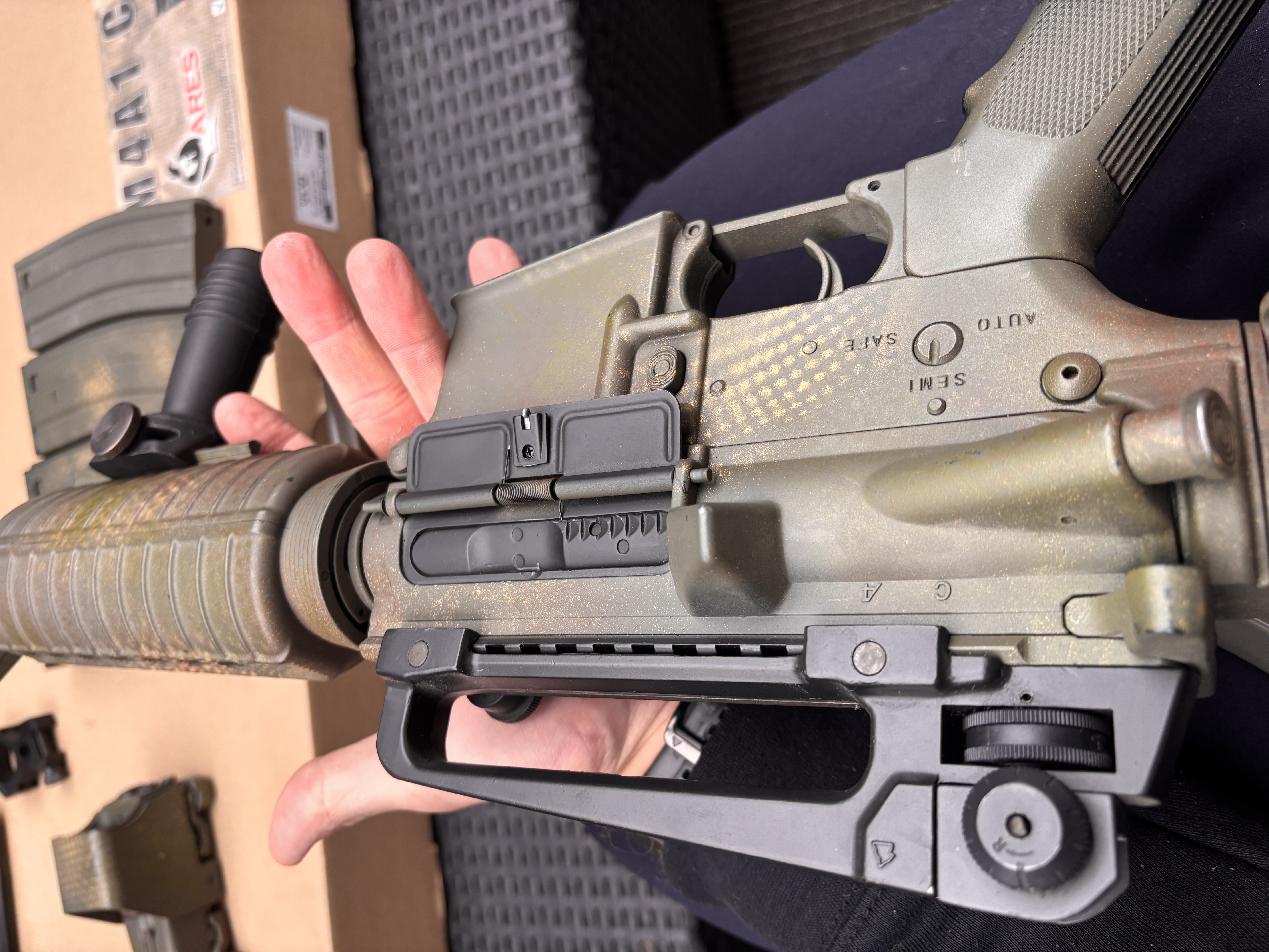 ARES M4A1 AR-009 Full Metal 5 magazynków + kolimator