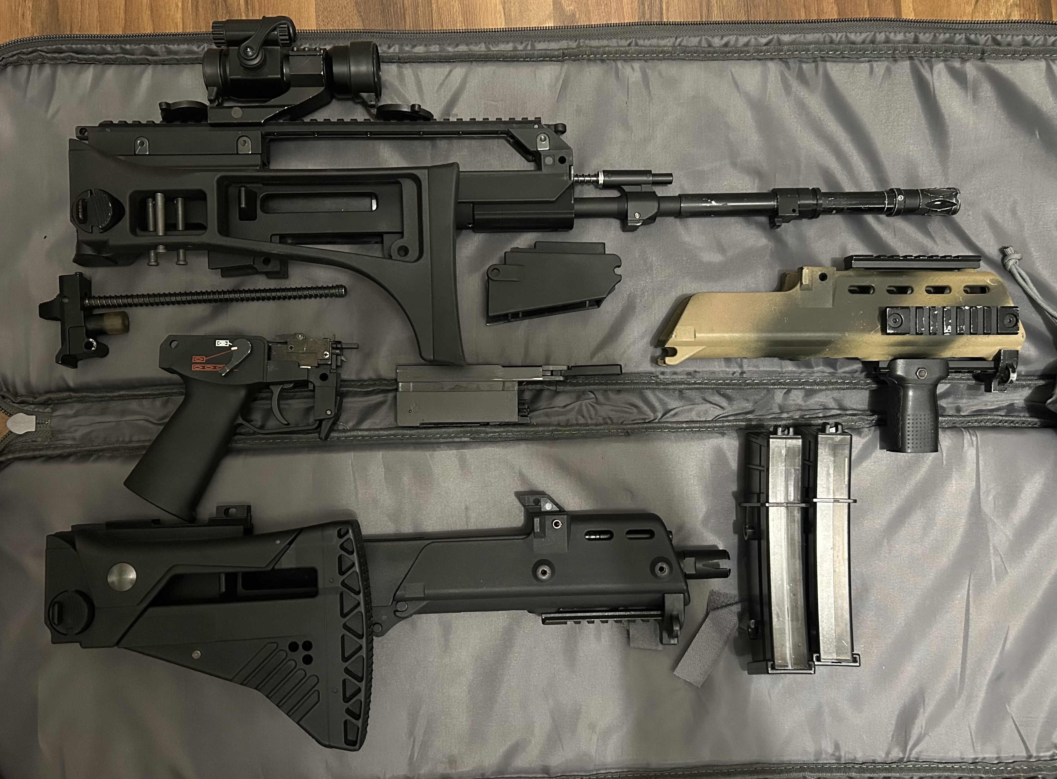Replika g36k WE GBBR tuning NPAS plus body g36c