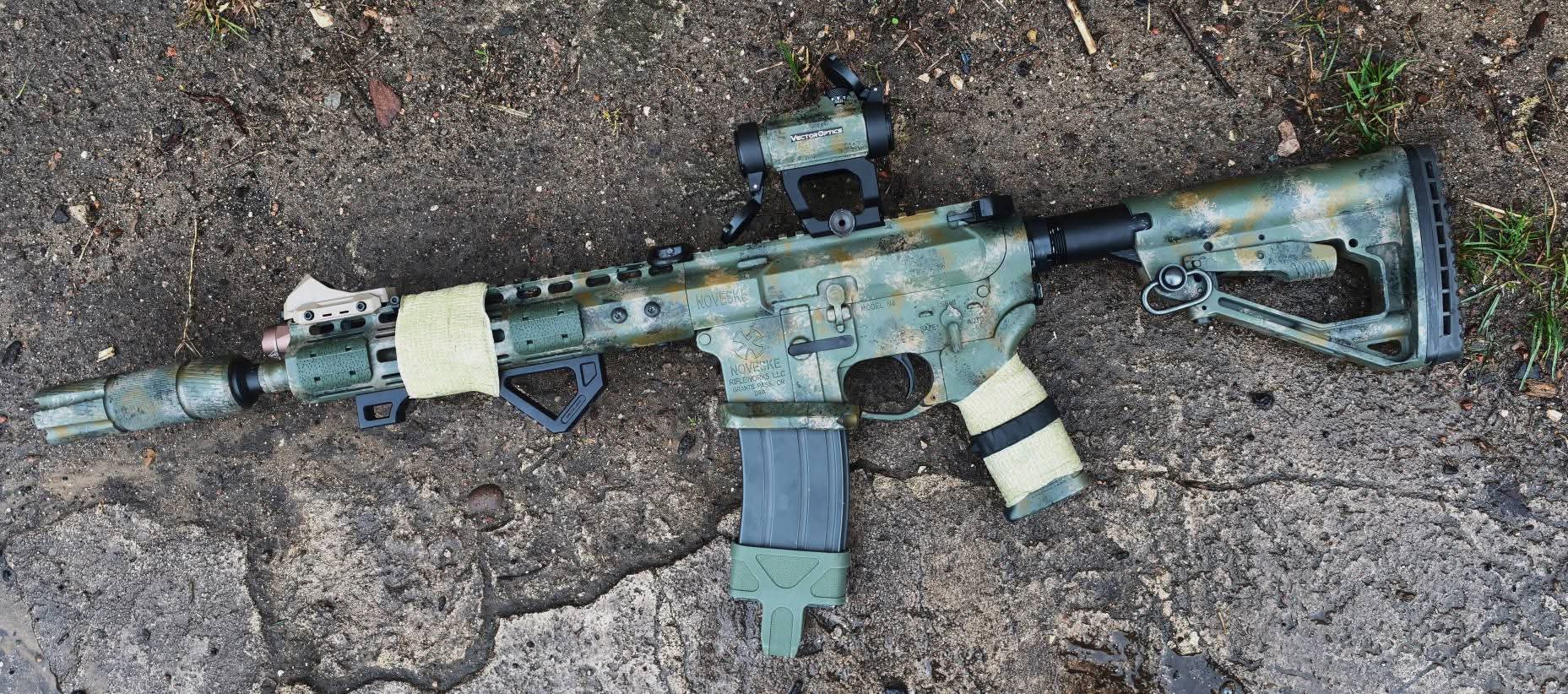 Replika karabinka Noveske N4 MWS Gen3 GBBr