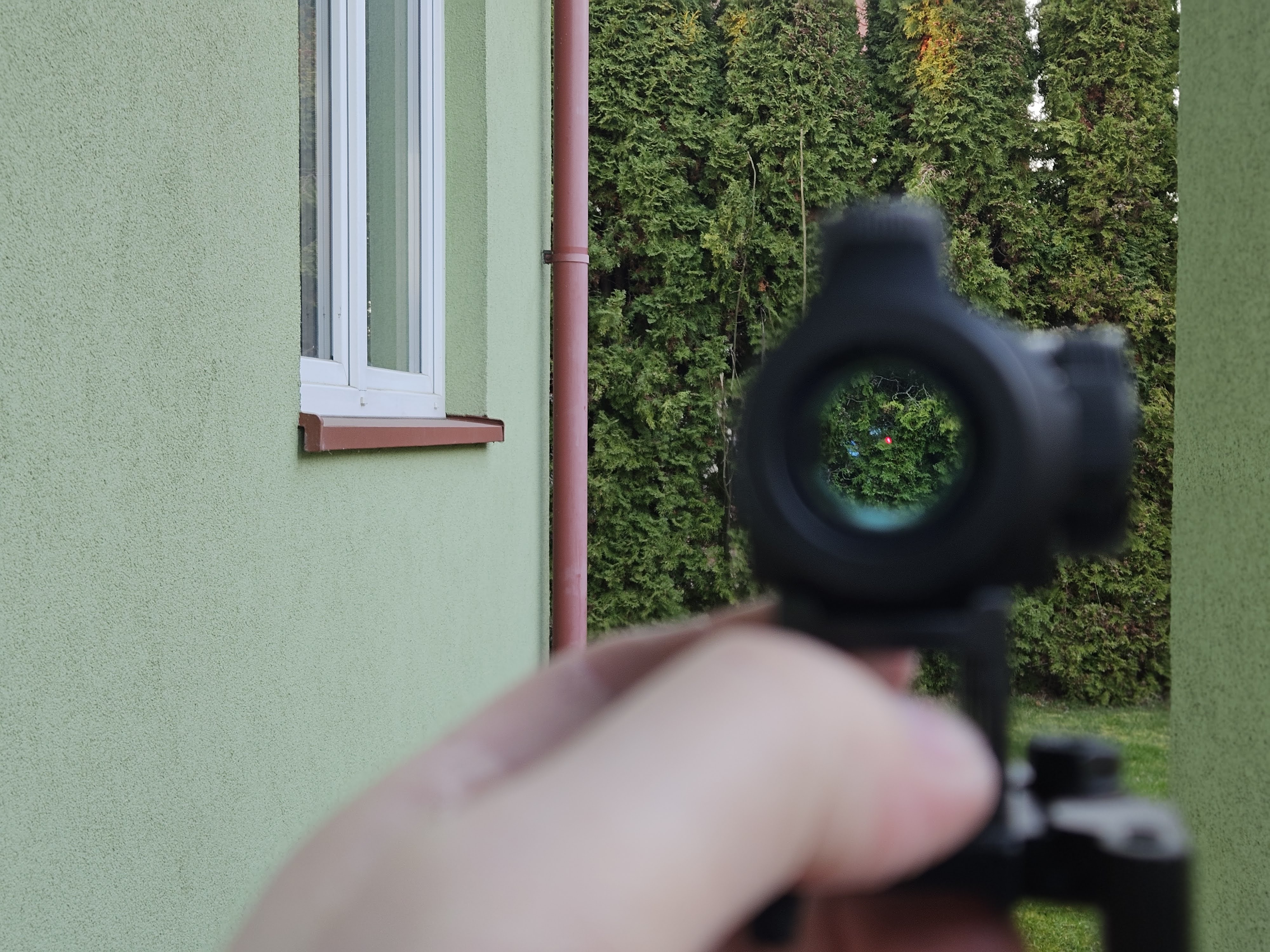 Kolimator AIM-O Aimpoint micro T1 replika, różne montaże wysoki, niski, QD