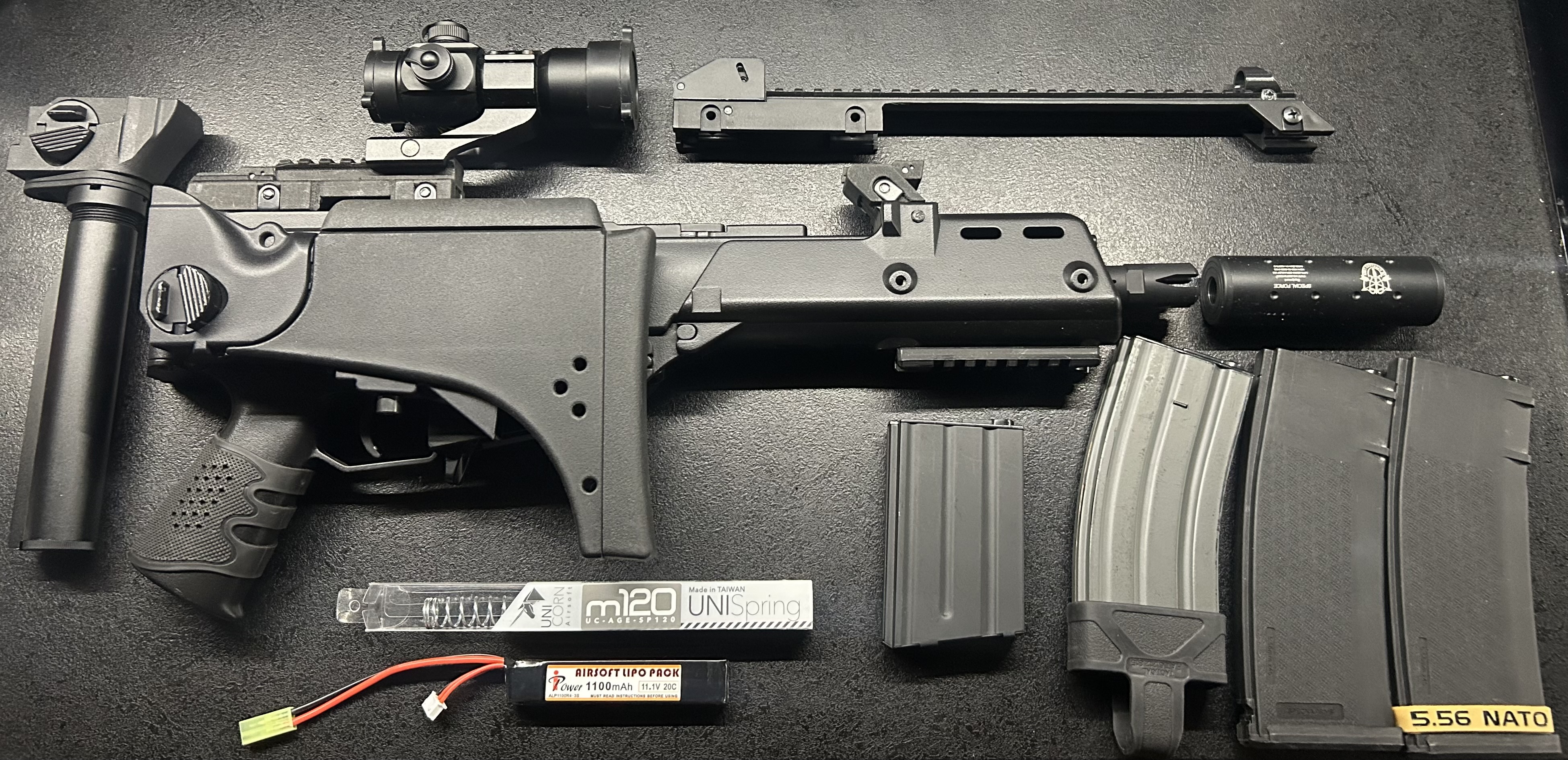 G36C CV JG magi lipo szyny zestaw