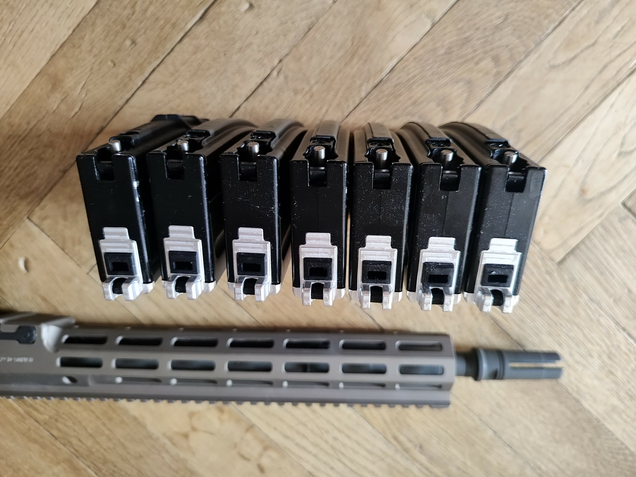 GHK AR15 URGI 14.5" GBBR + 7 magazynków, magpul furniture