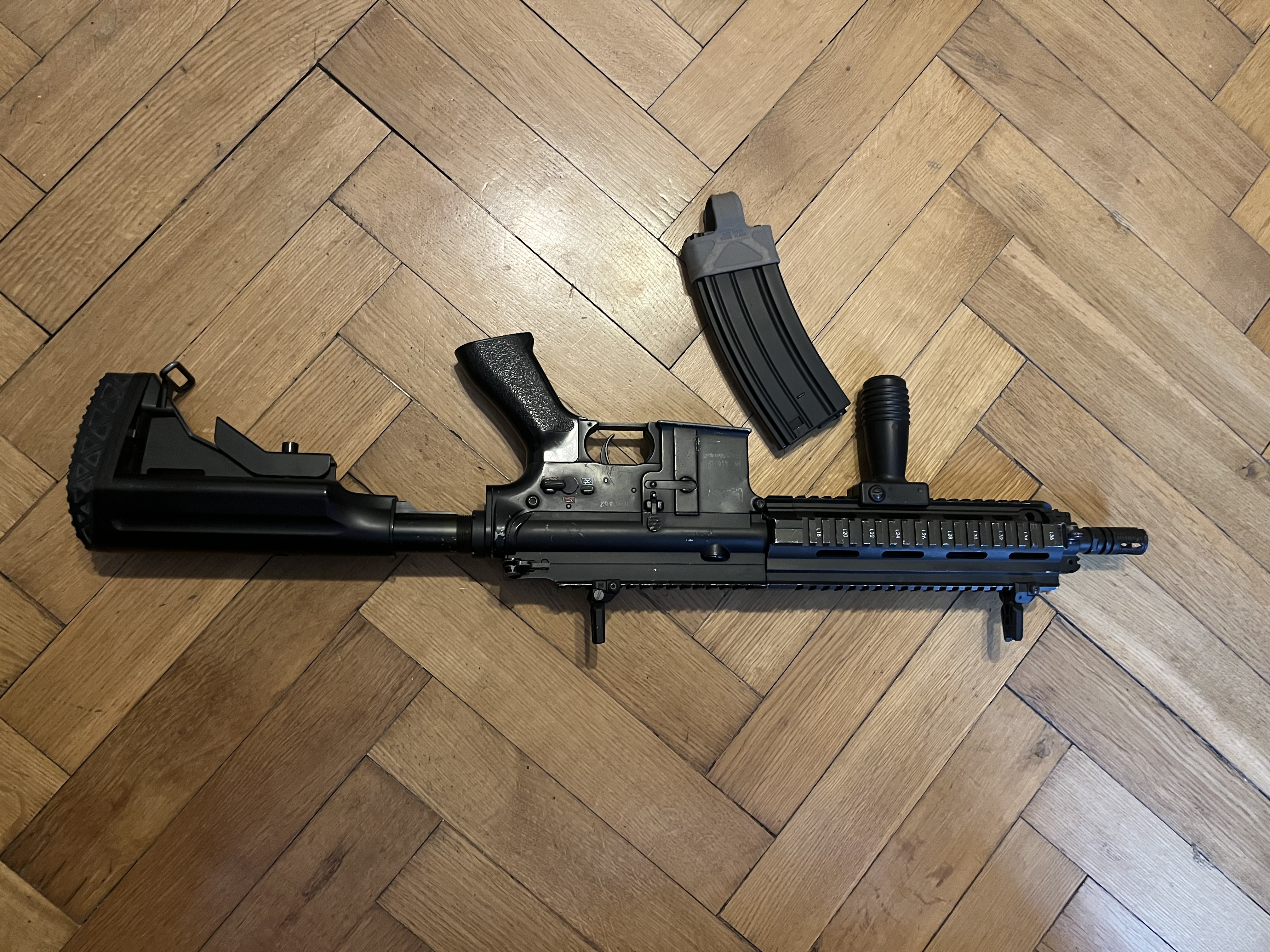 Sprzedam replikę ASG HK416 JG (Full Metal, GB Cyma, szybka wymiana sprężyny)