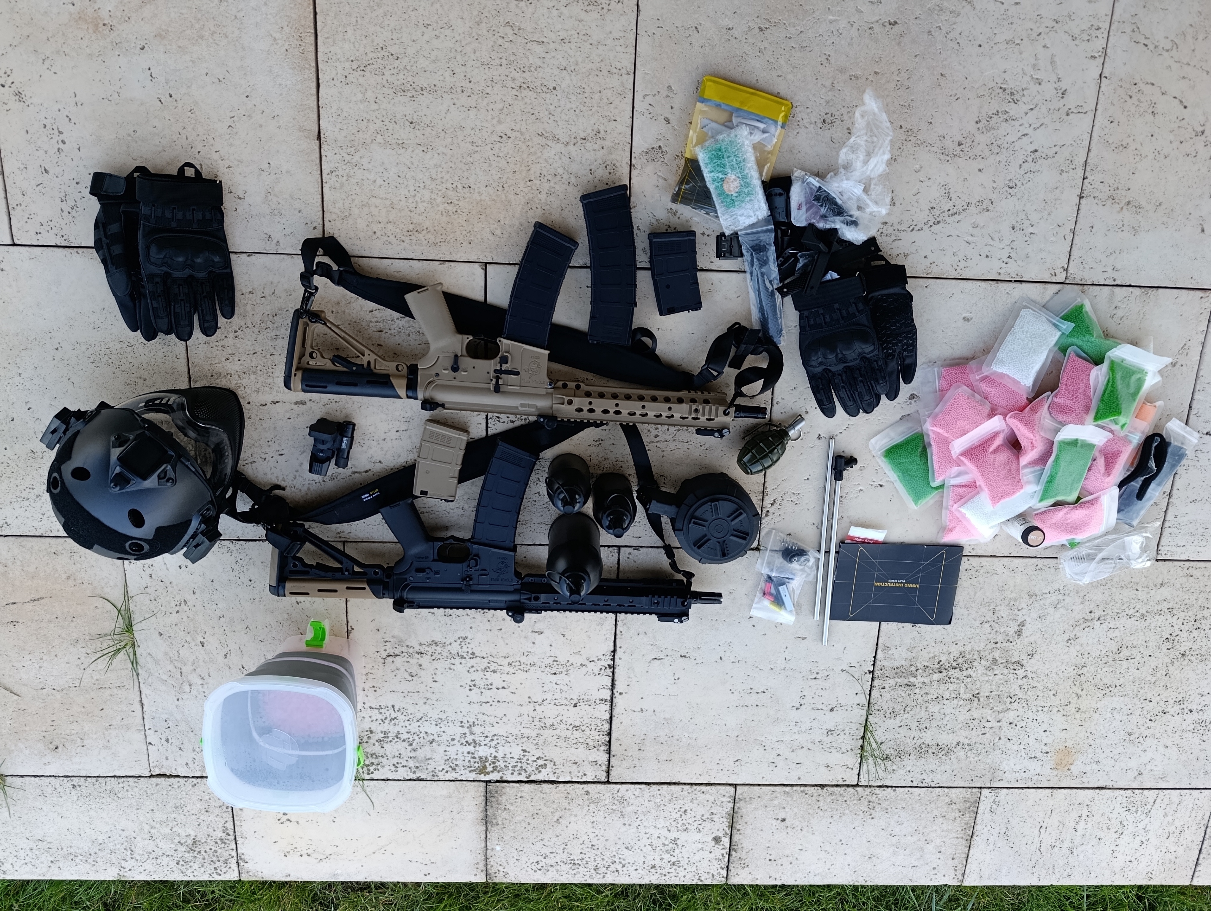2 Karabiny na kulki żelowe gel blasters najwyższej jakości meta gearbox