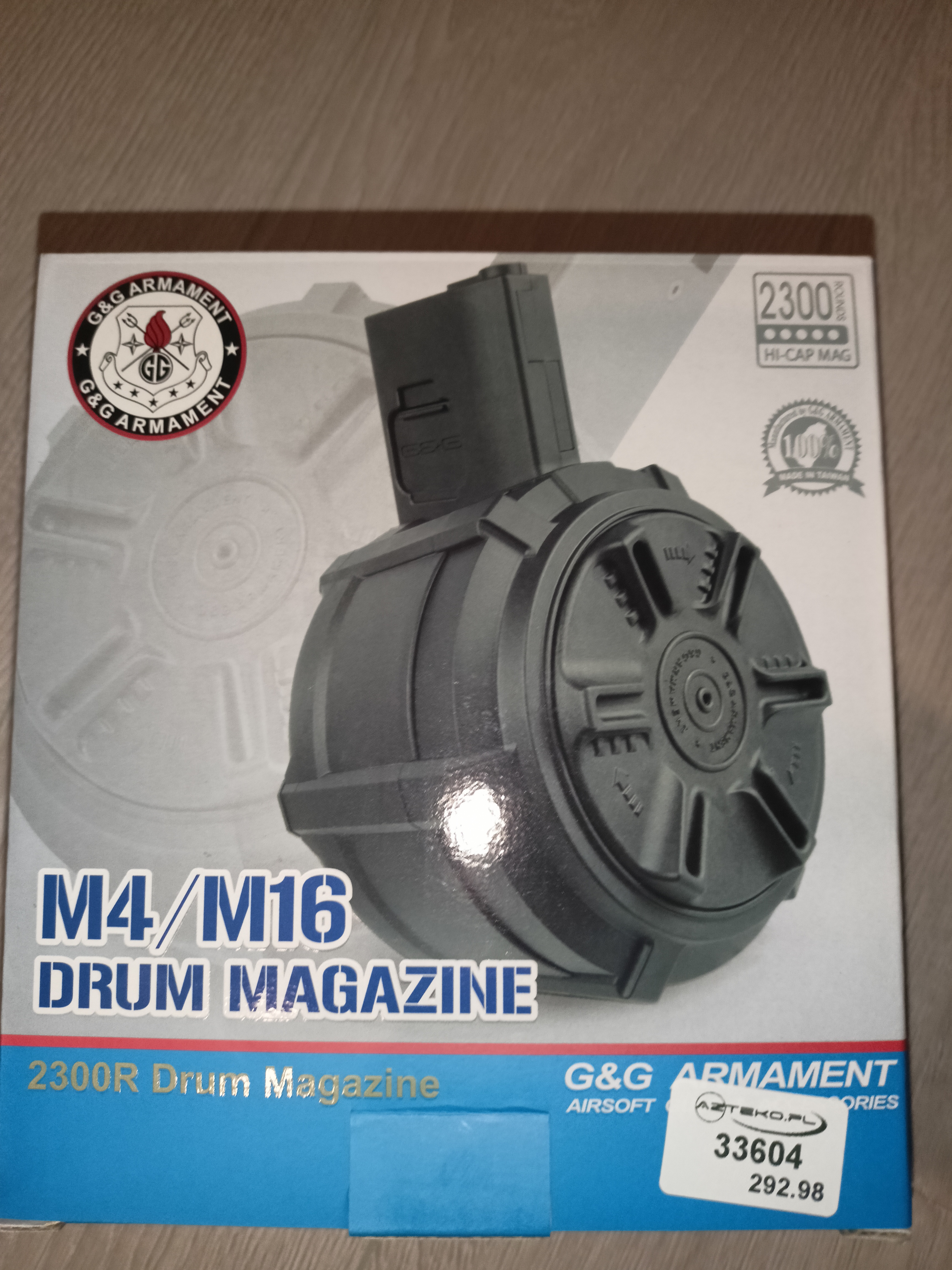 Magazynek bębnowy 2300 kulek do replik M4/AR/M16
