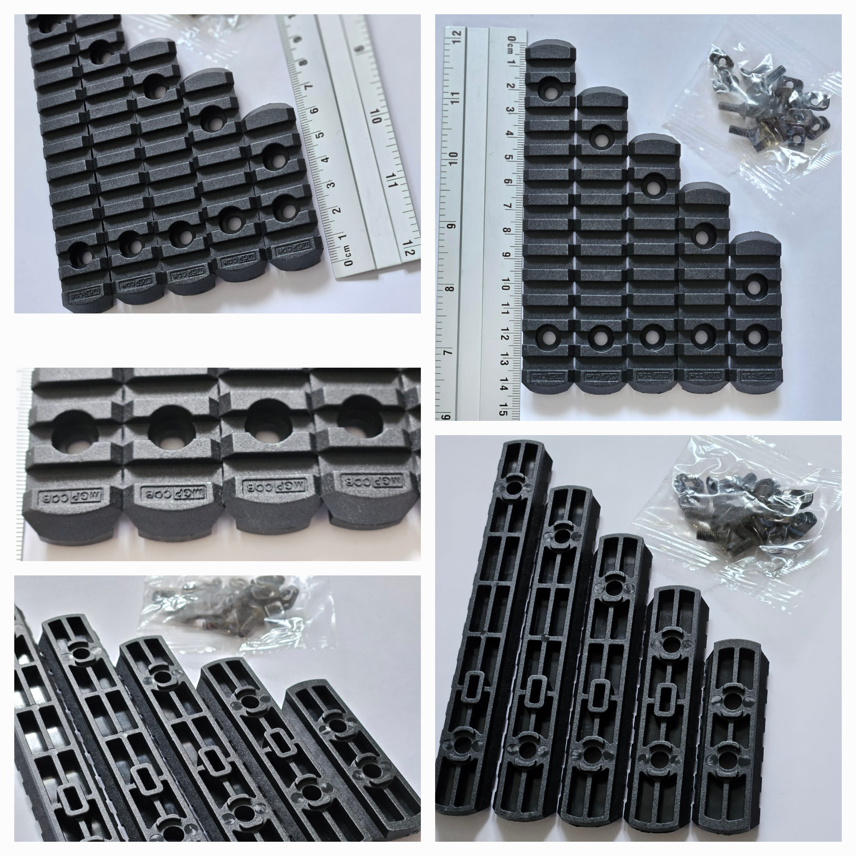 Zestaw 5 szyn RIS 22mm montowane na Mlock