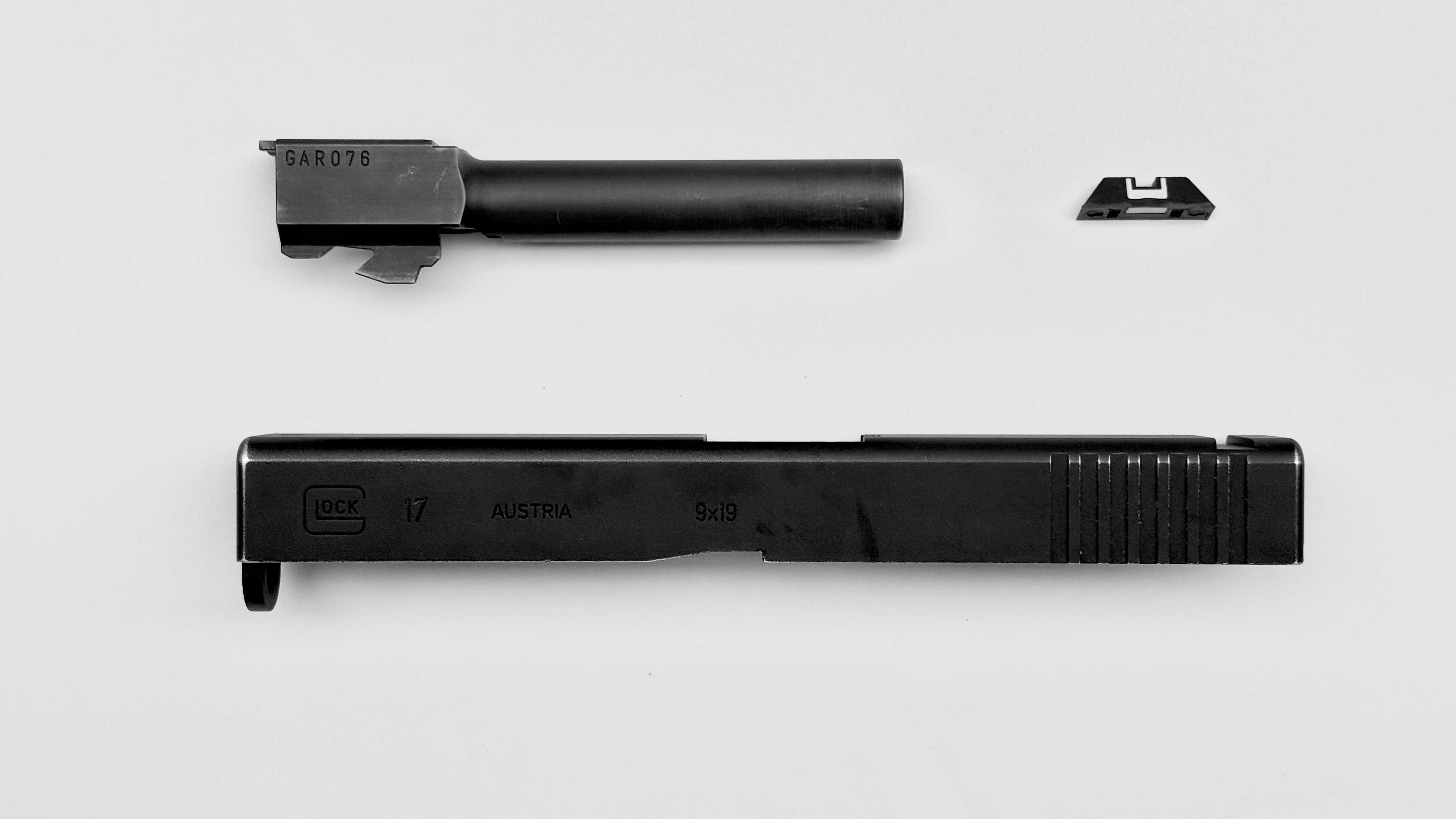 Zamek CNC aluminiowy Glock 17 Guarder + stalowa lufa