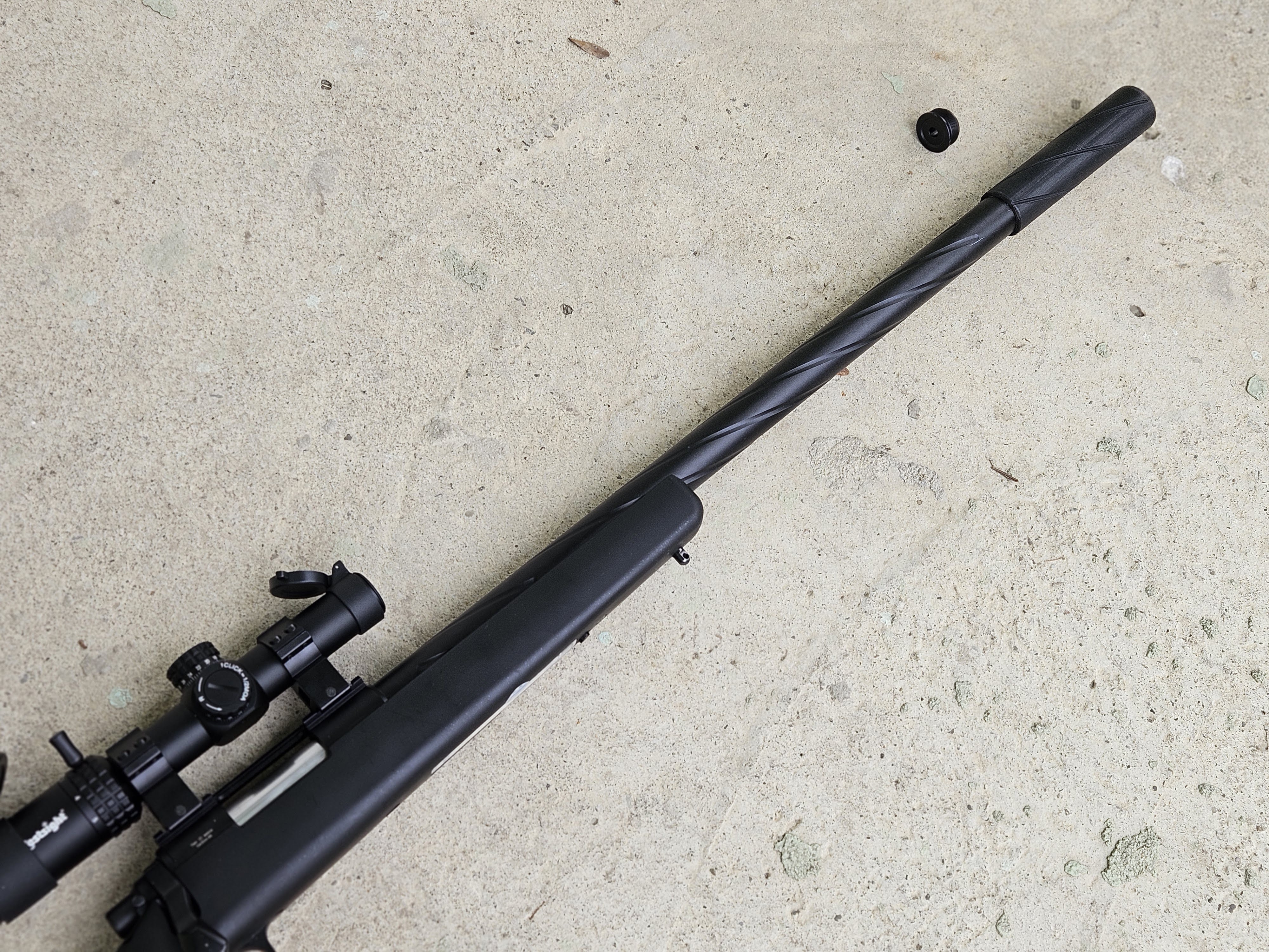 Tłumik replika Novritsch wydrukowany, druk 3D