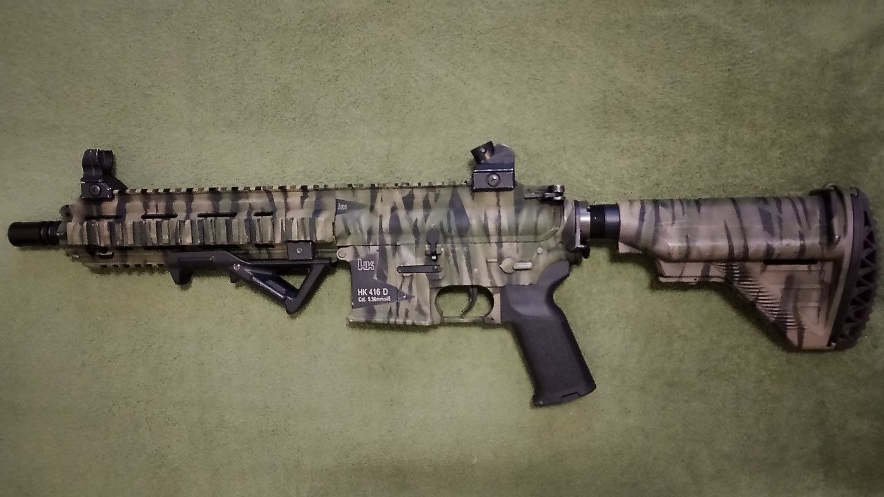 HK416D VFC po tuningu w zestawie