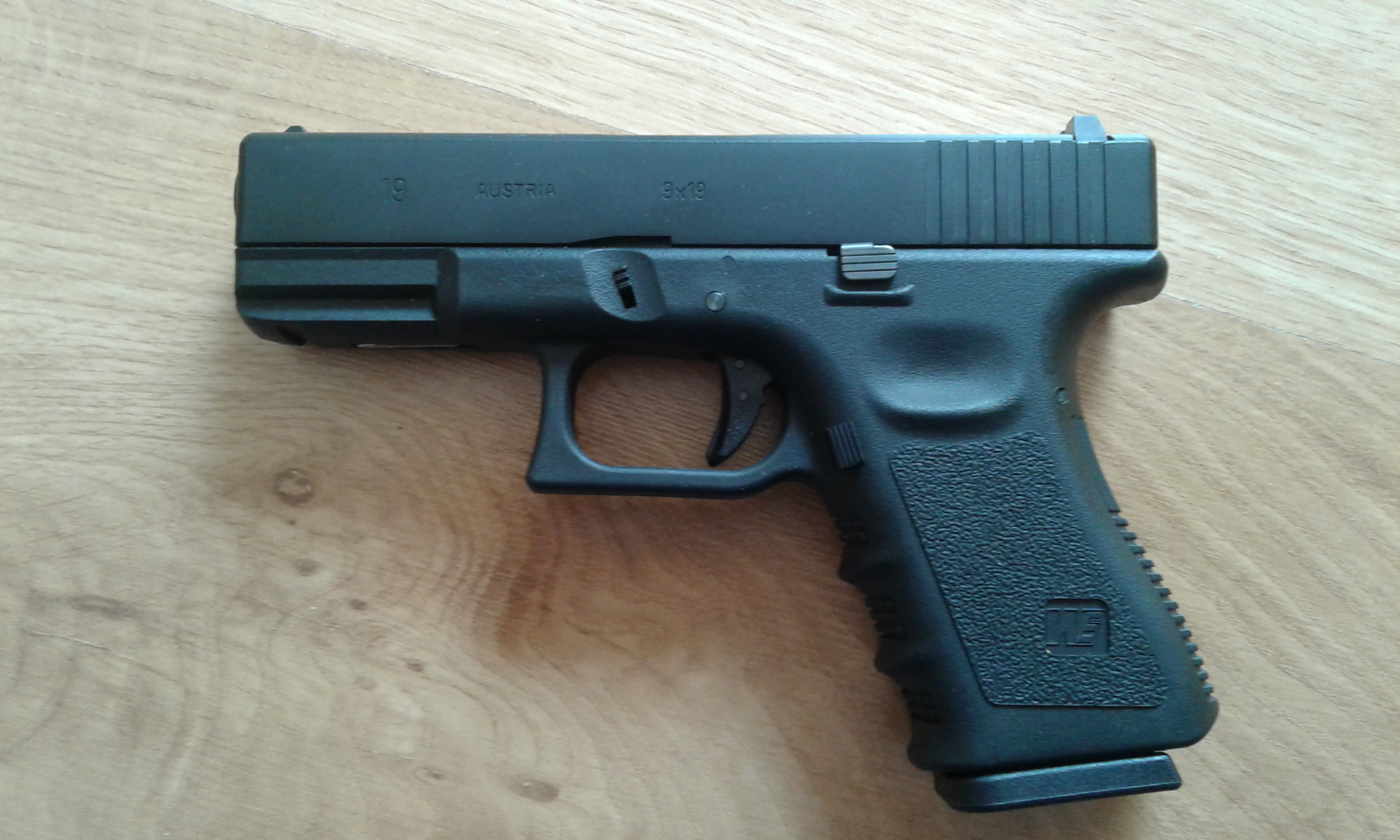 Replika ASG - Pistolet WE Glock 19, G19, NOWY