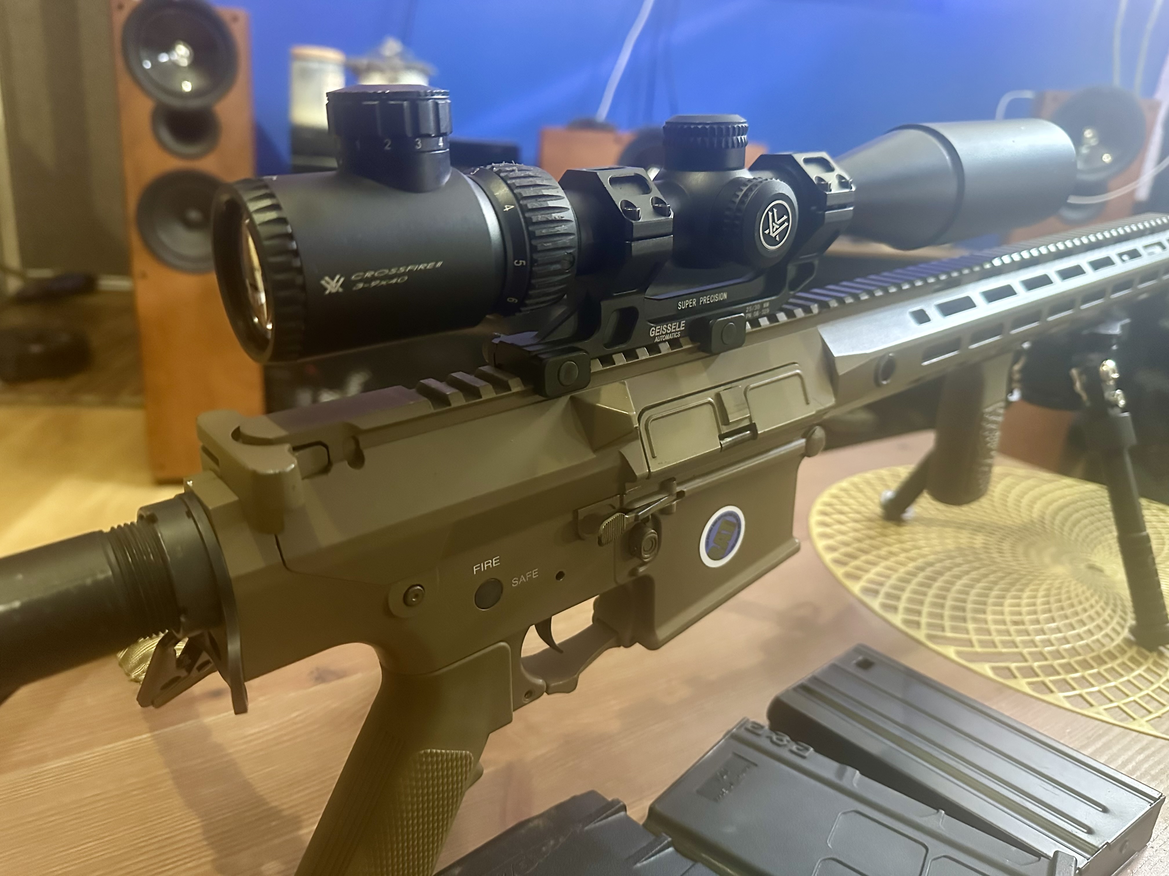 E&C SR25 DMR HPA Mancraft 2.6J VortexCrossfire II 3-9x40