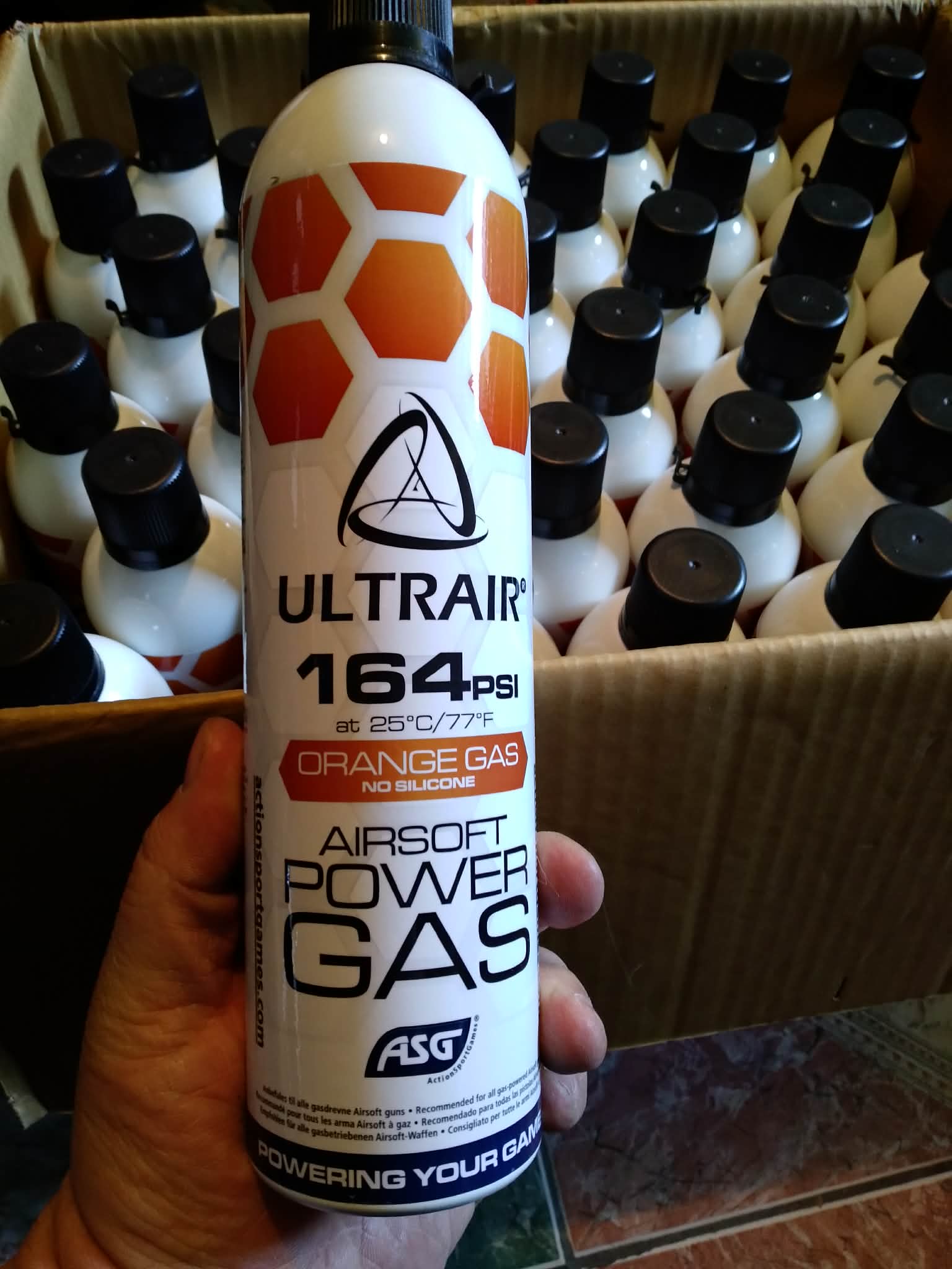 [S] Green Gaz ULTRAIR - Power Green Gas - 164 PSI - ORANGE